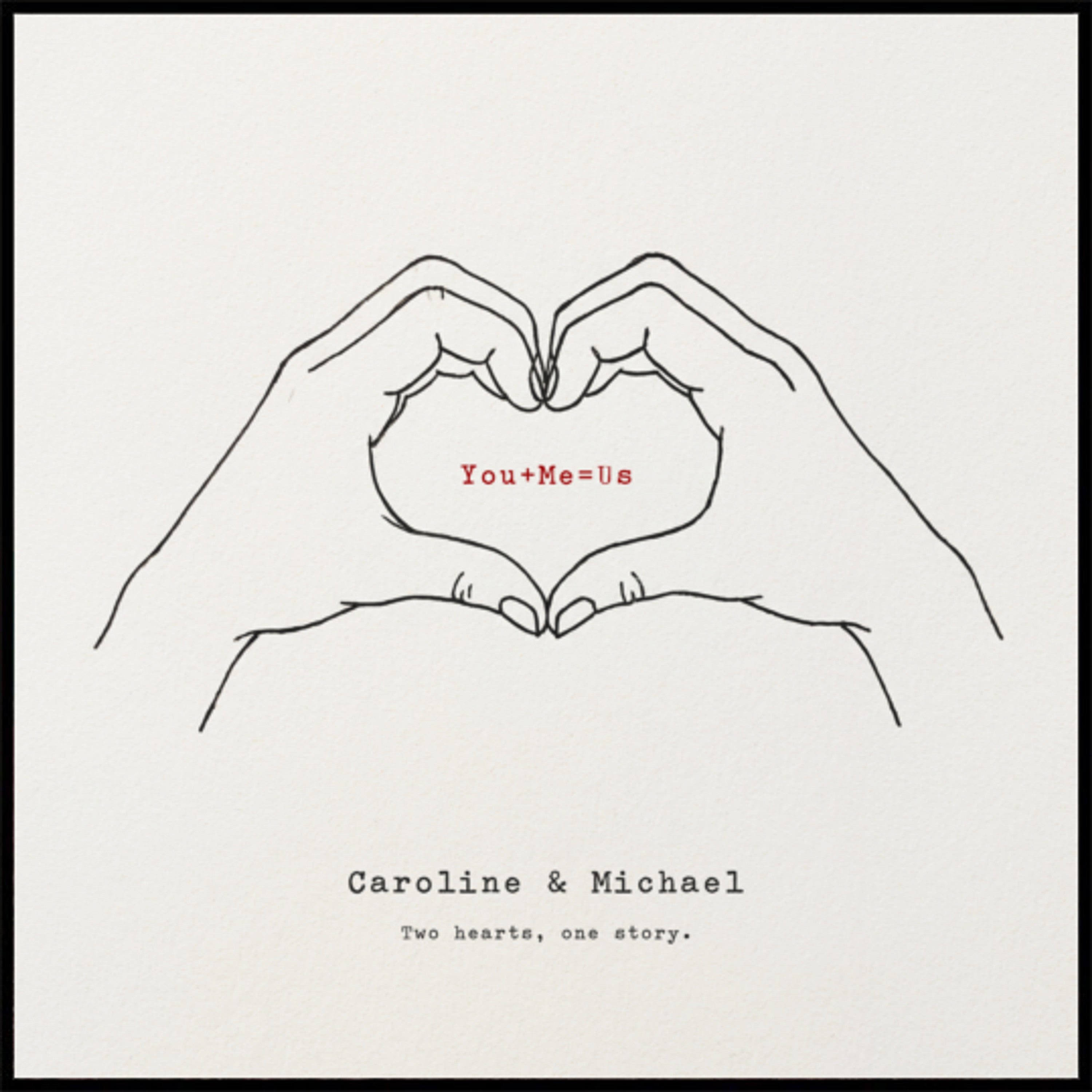 Art minimal des mains d’amour