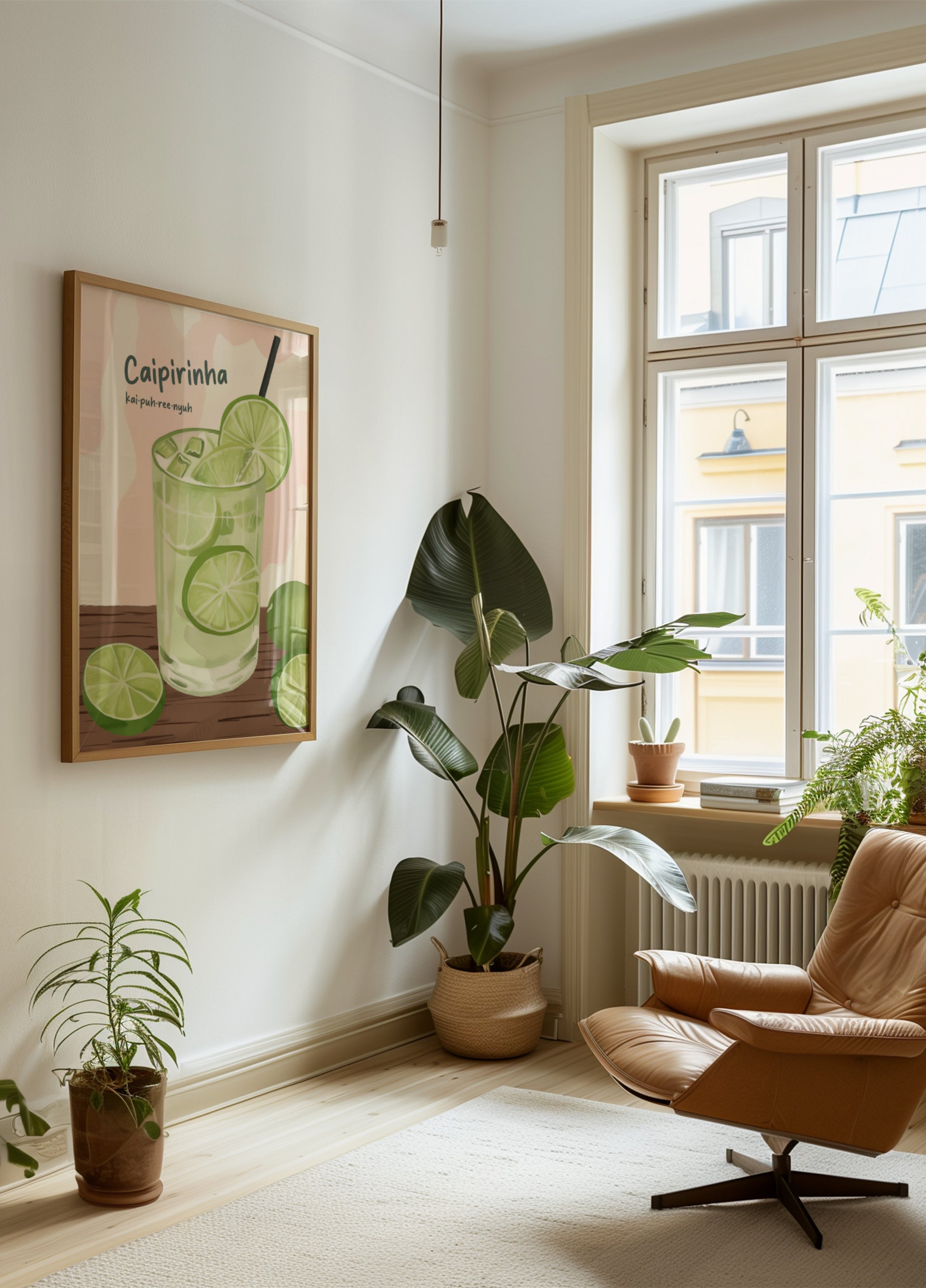 Caipirinha rafraîchissante au citron vert
