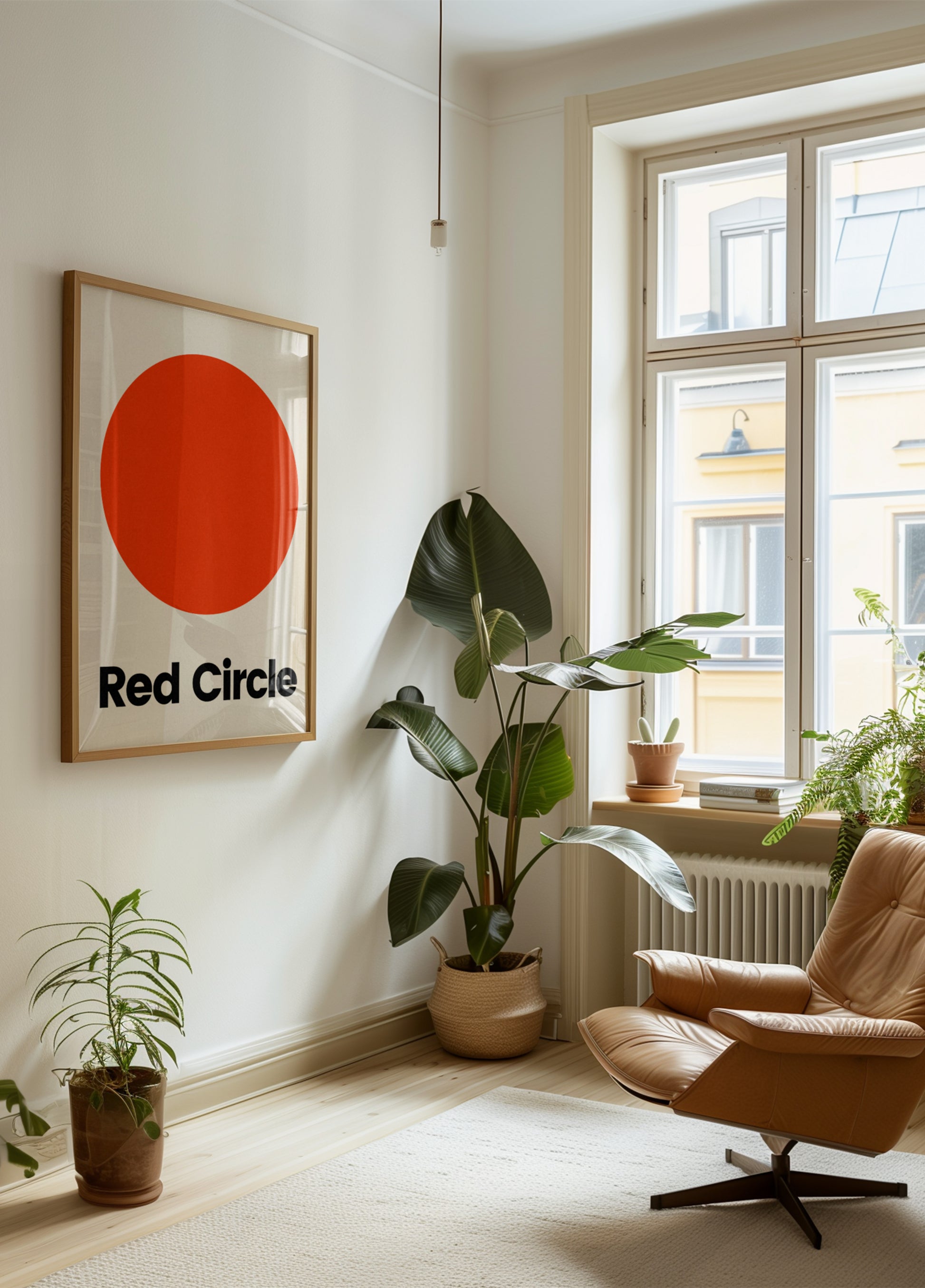 Cercle rouge audacieux