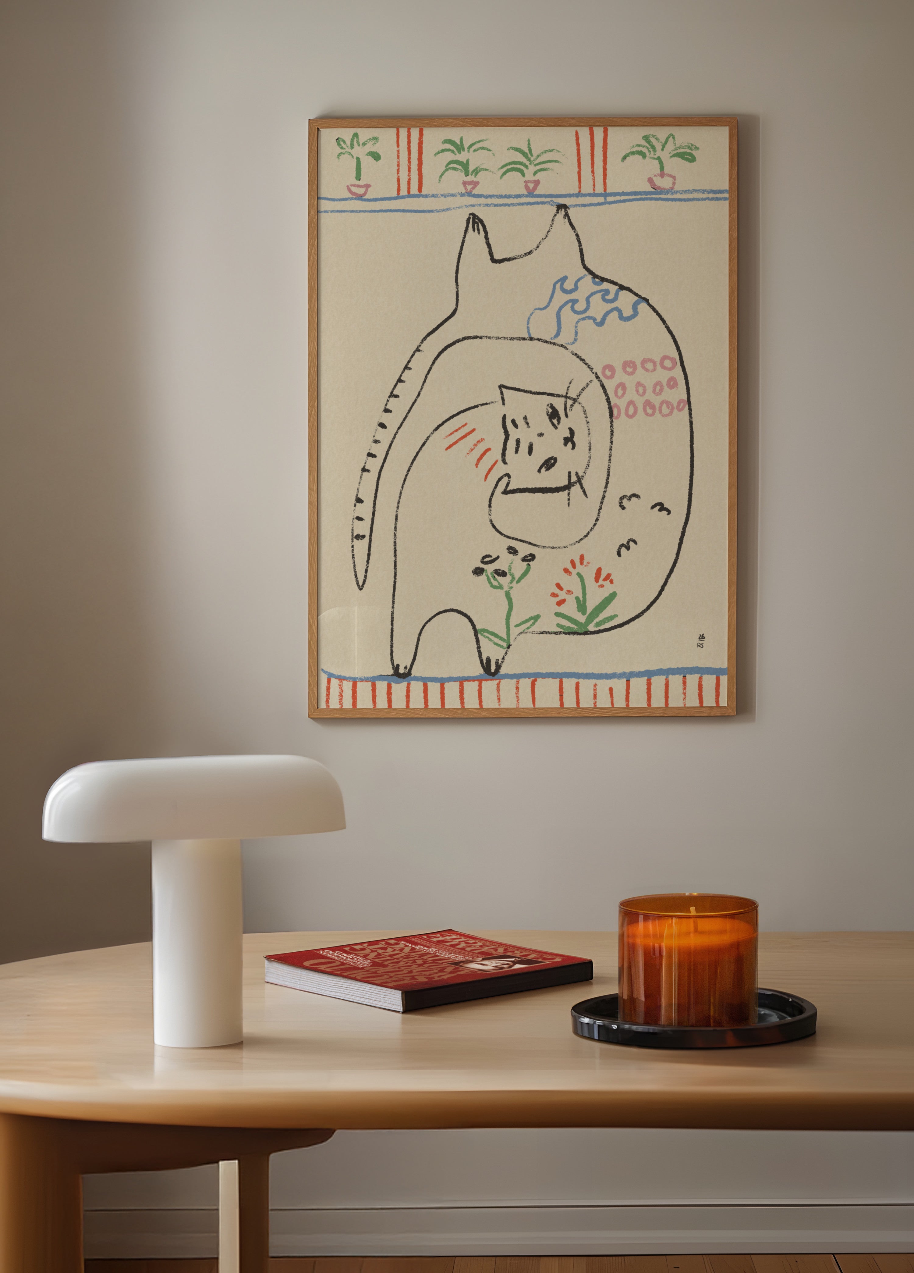 Illustration de chats ludiques