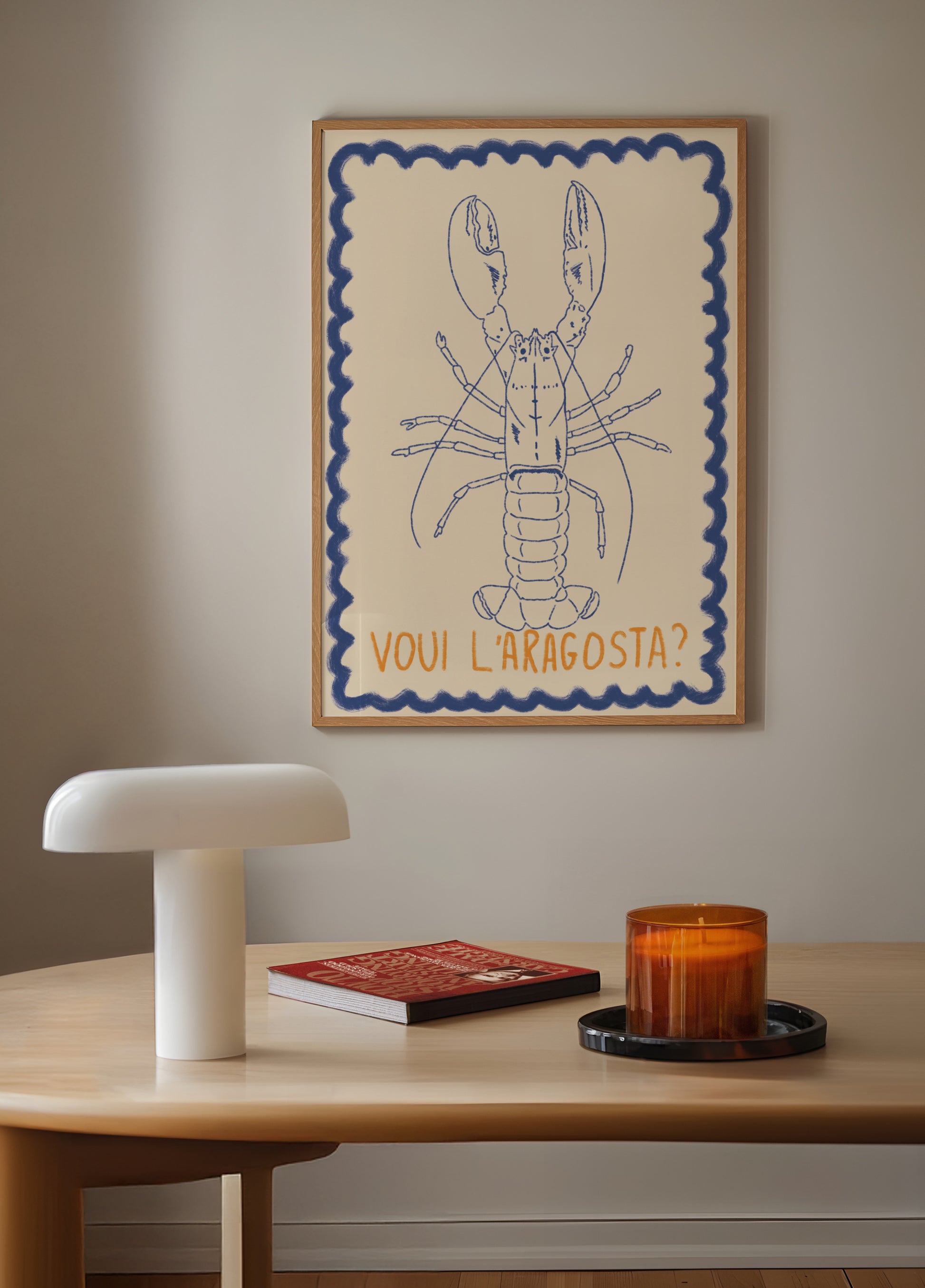 Dessin de homard italien