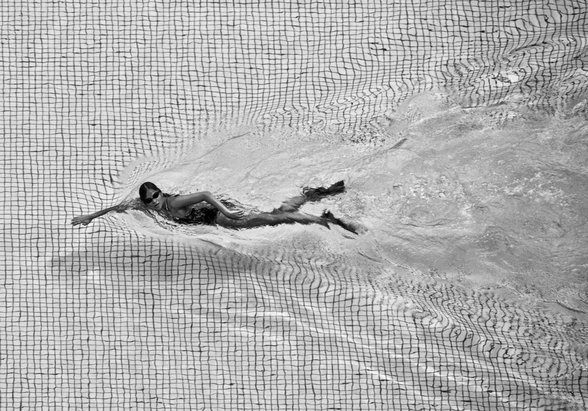 Nageur de piscine dynamique