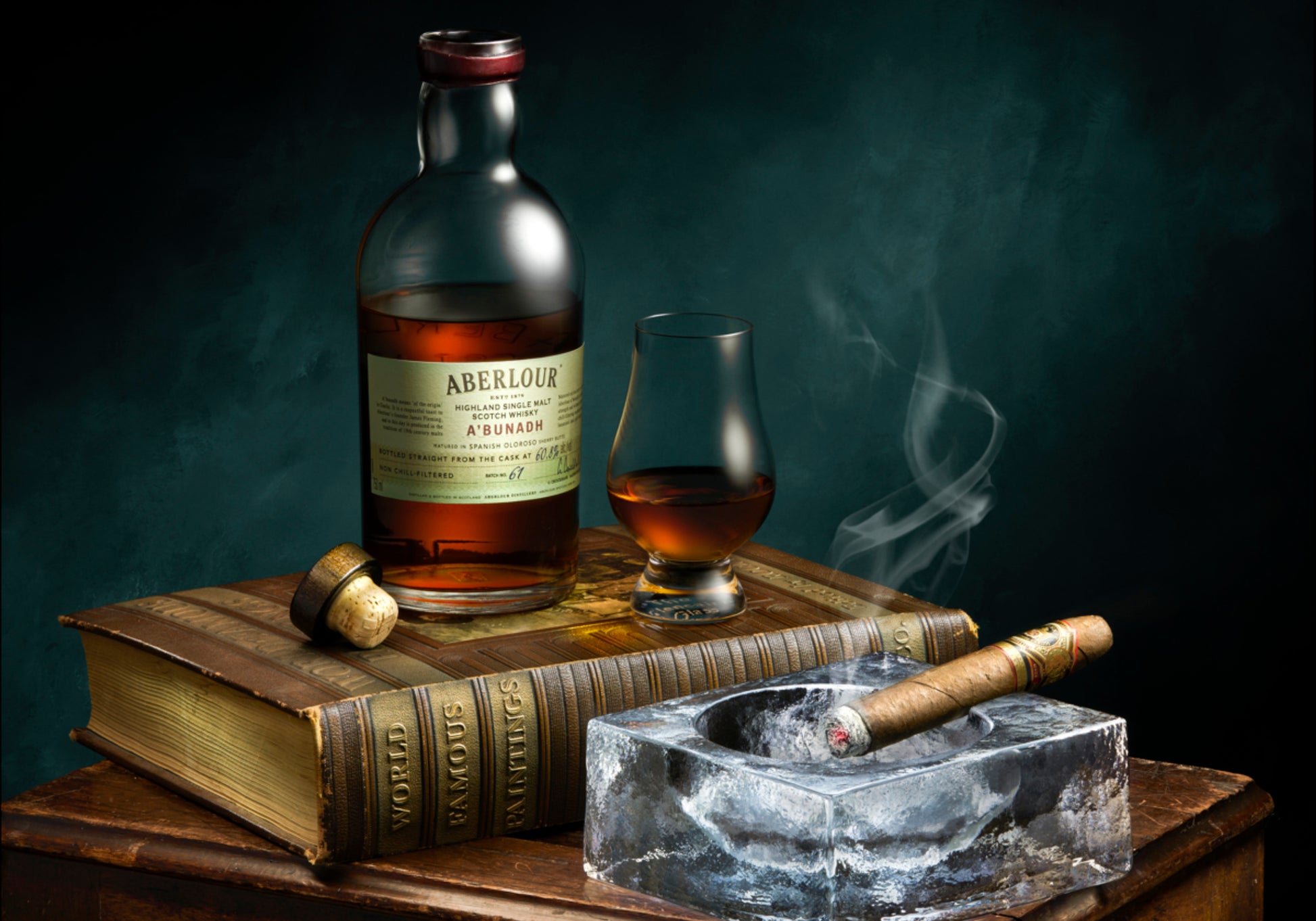 Livre de cigares au whisky