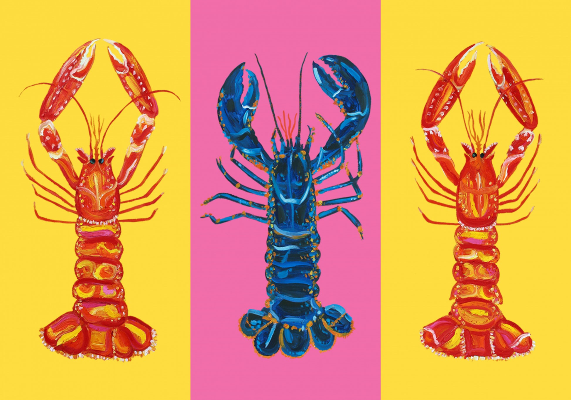 Homard Langoustines Pop Art 2