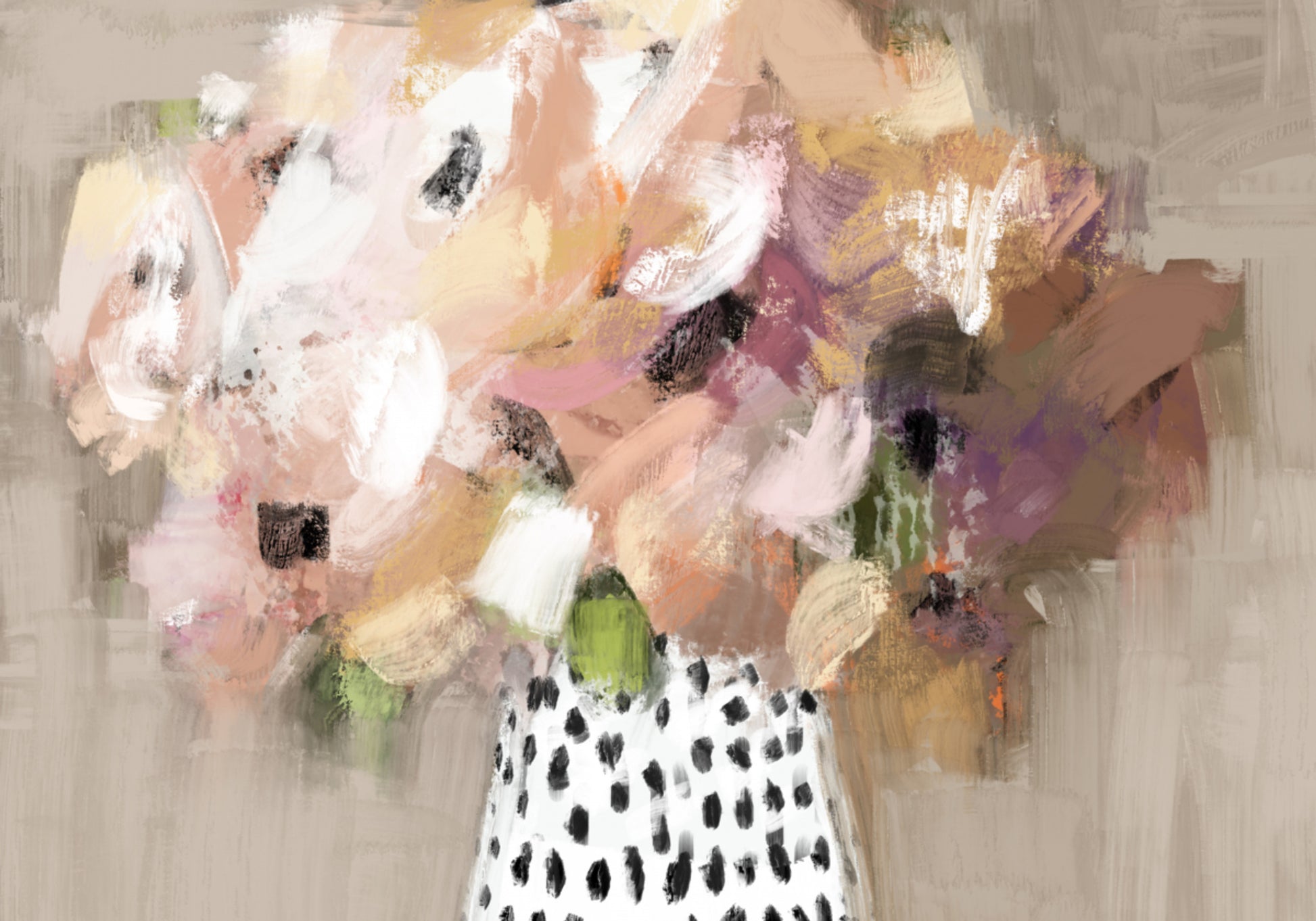 Bouquet de fleurs abstraites