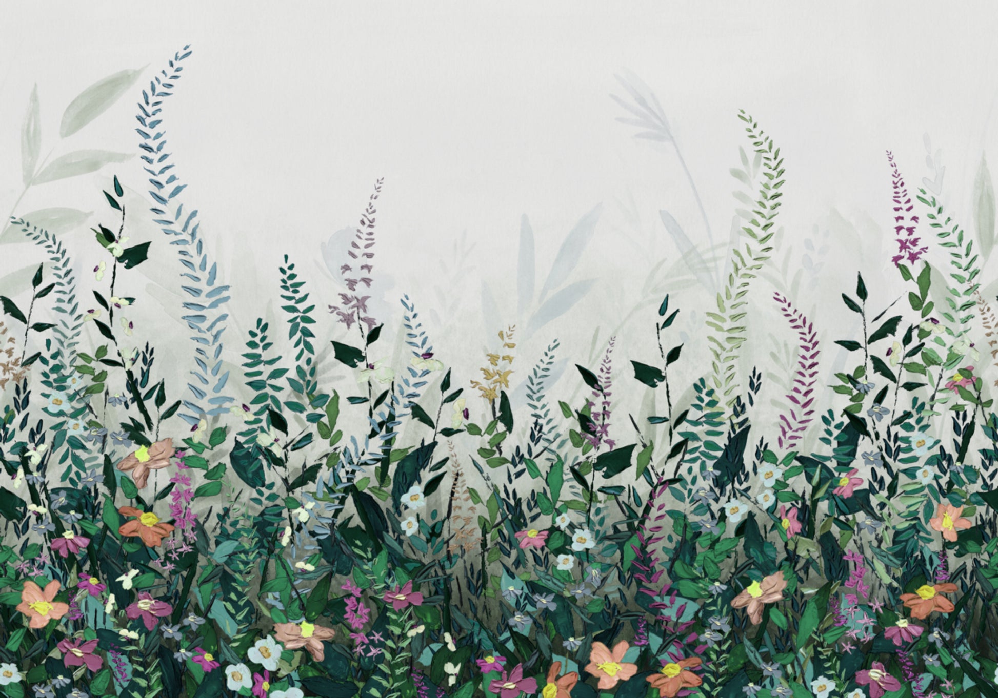 Jardin de fleurs sauvages luxuriant