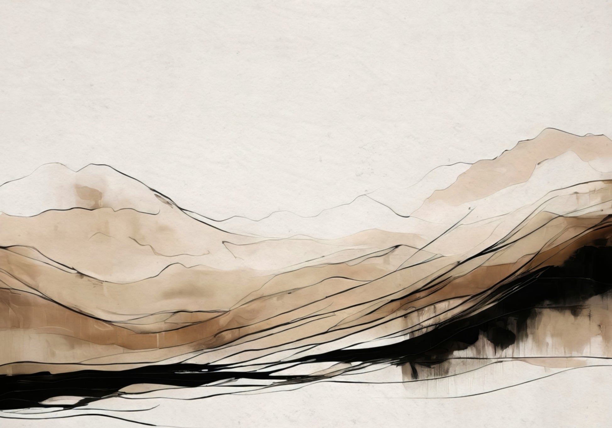 Couches de montagne abstraites