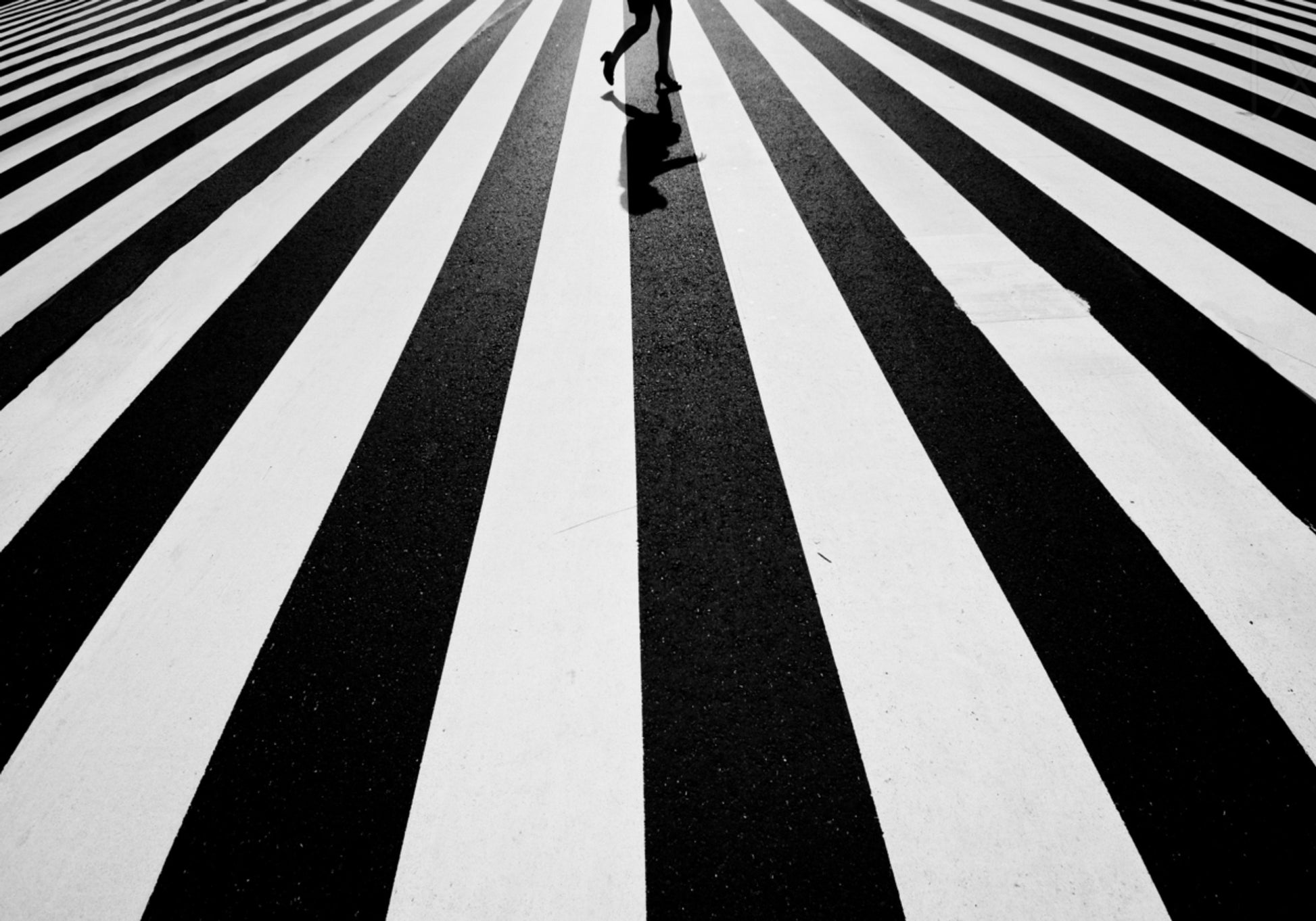 Marcher sur des rayures