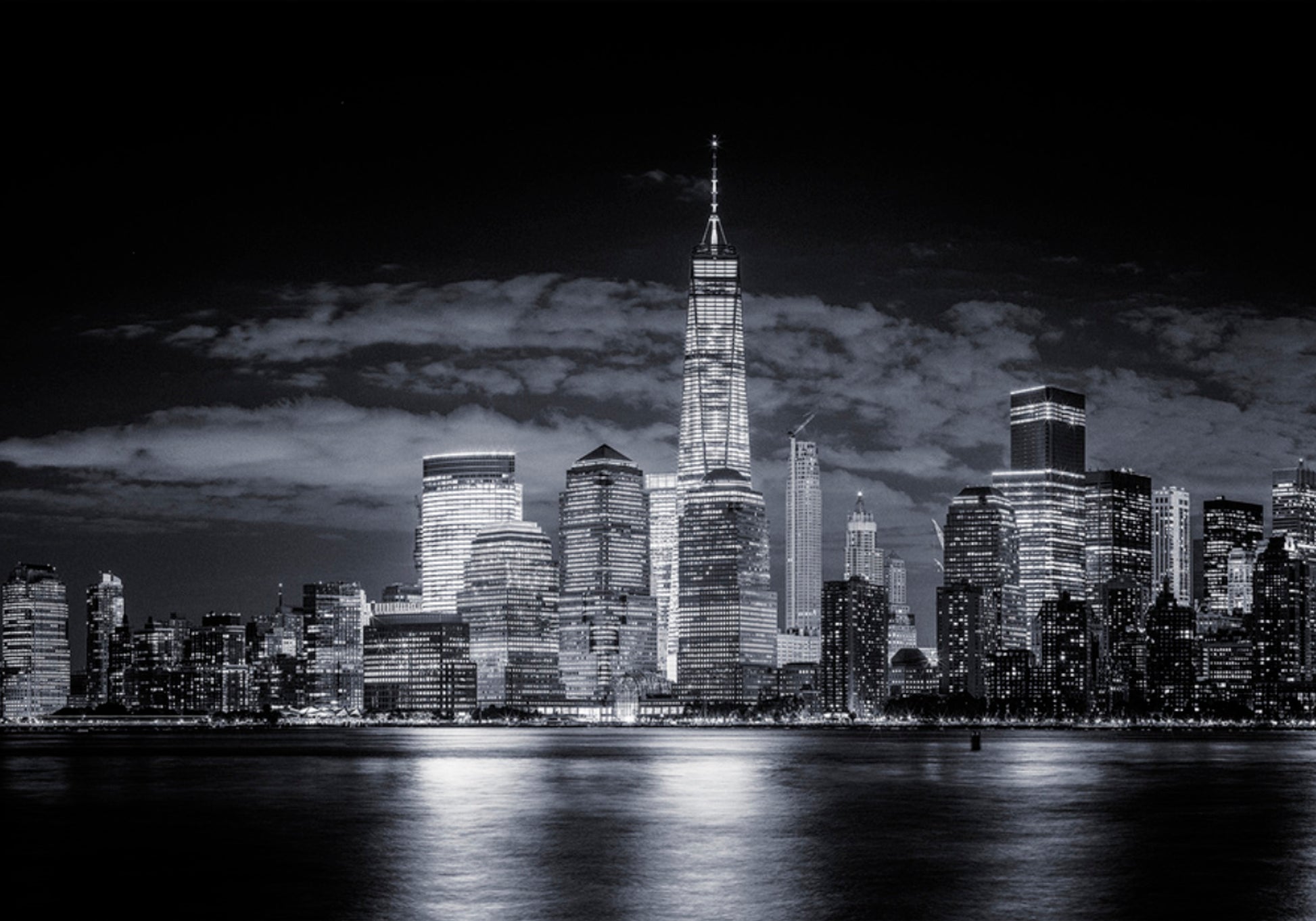 Horizon nocturne de la ville de New York