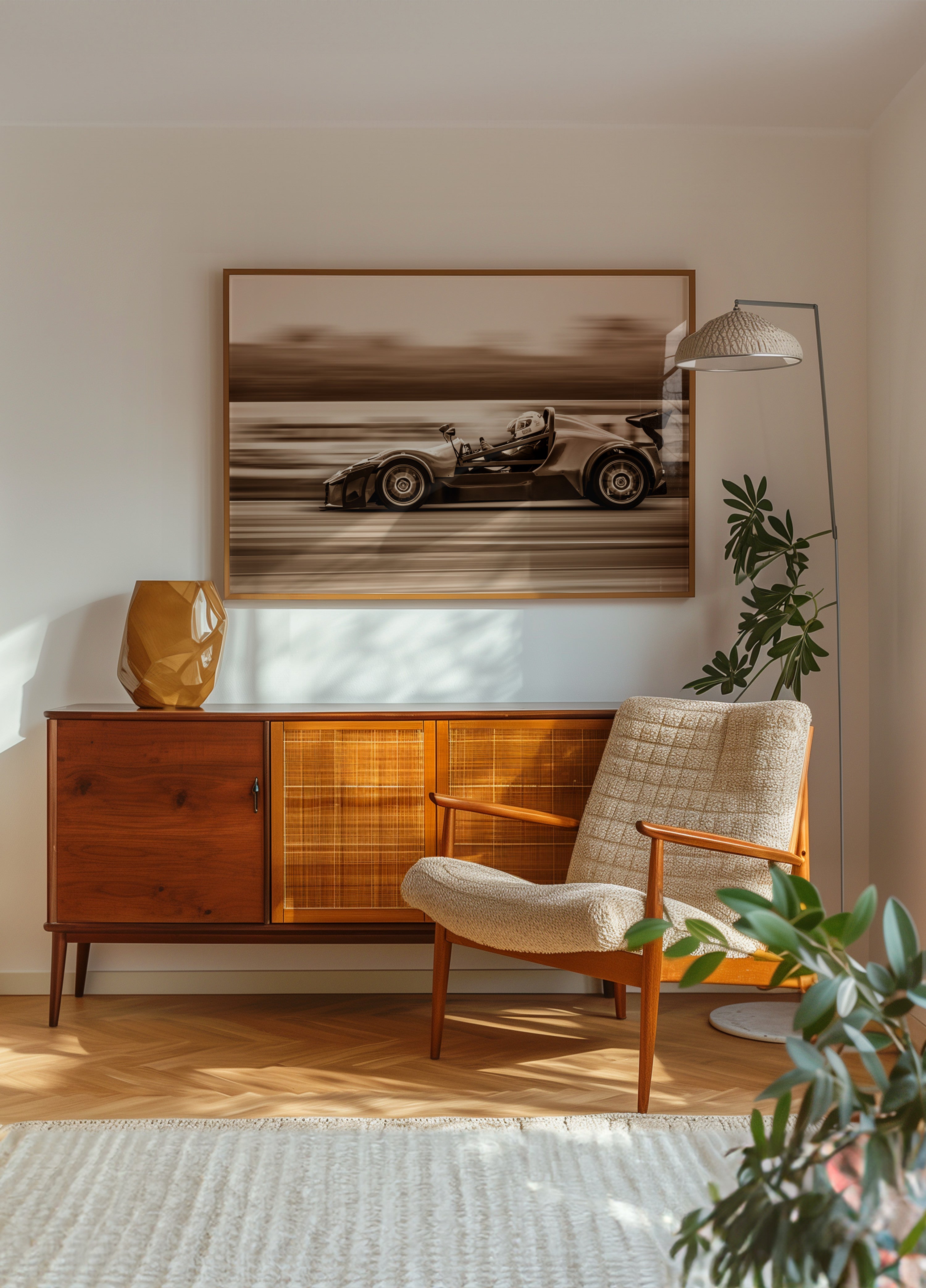 Voiture de course à grande vitesse
