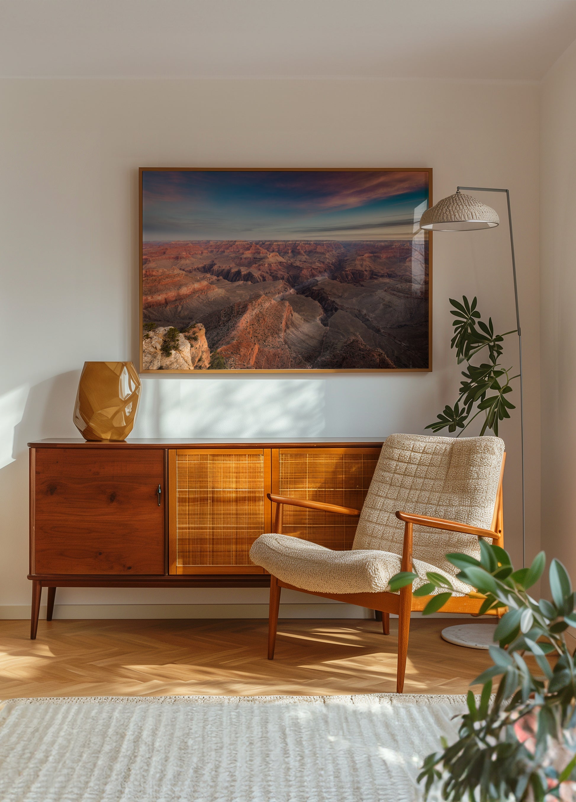 Vue sur le lever du soleil du Grand Canyon