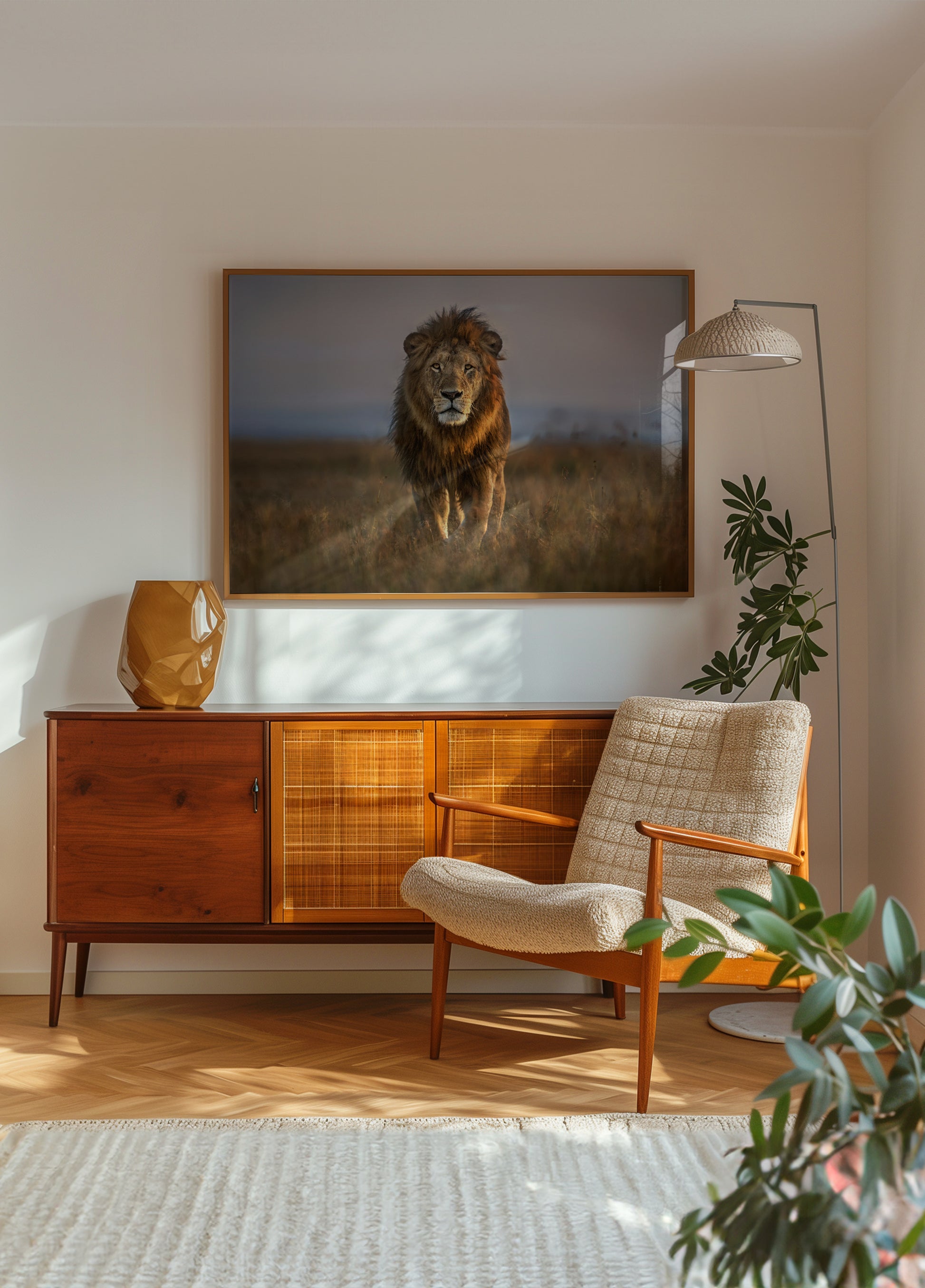 Majestueux Lion d'Afrique