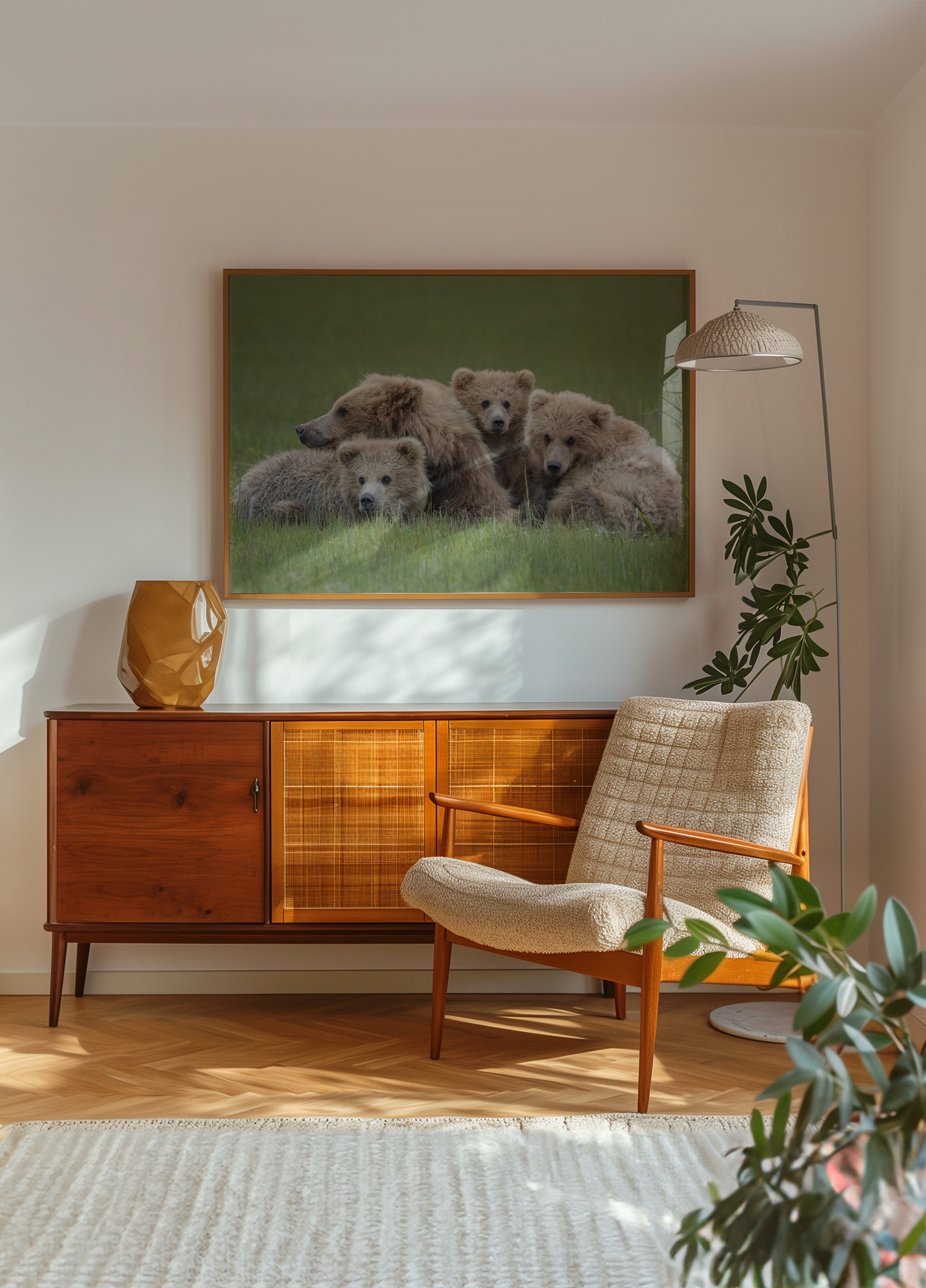 Famille d'ours bruns