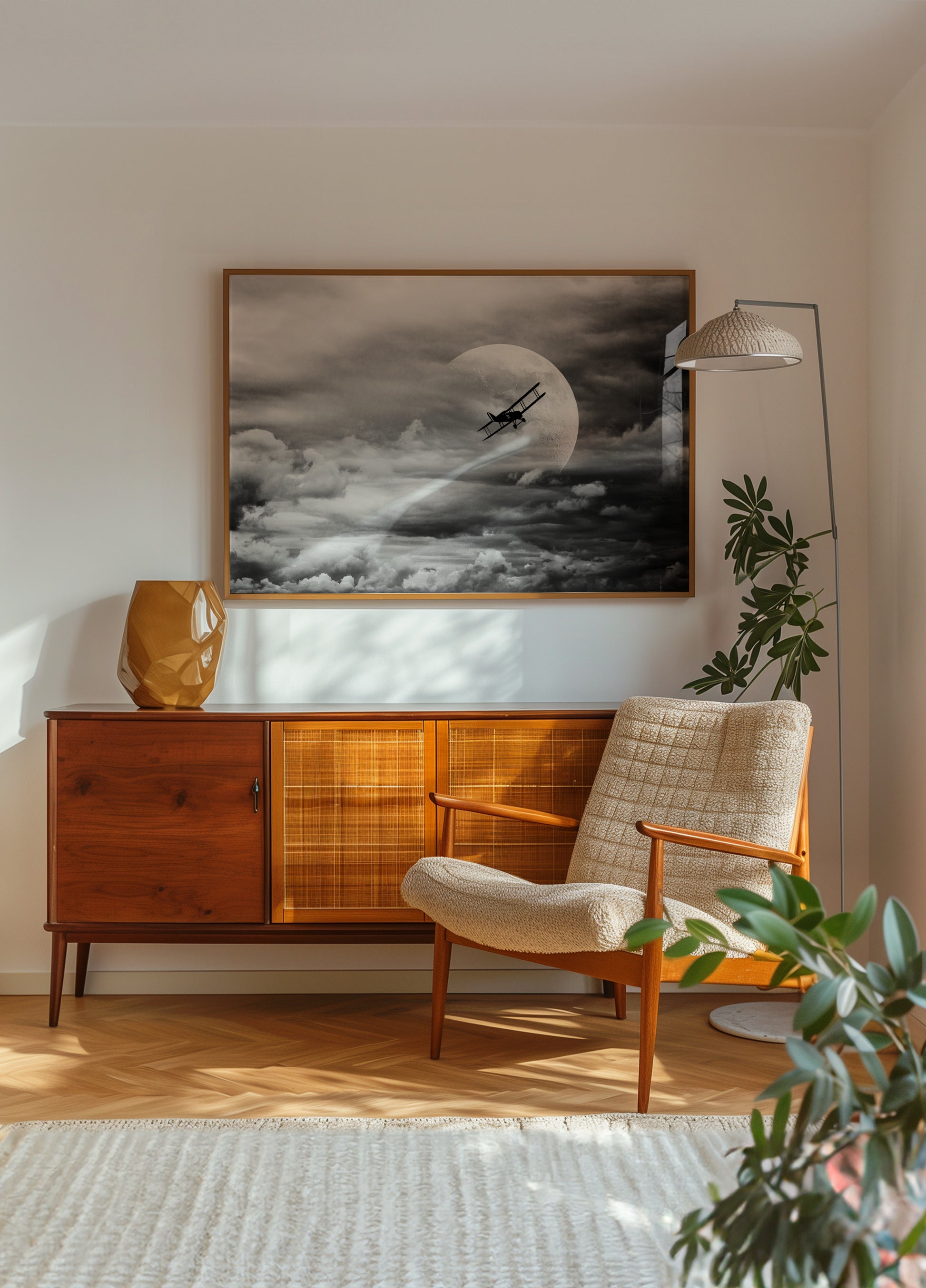 Vol lunaire en biplan