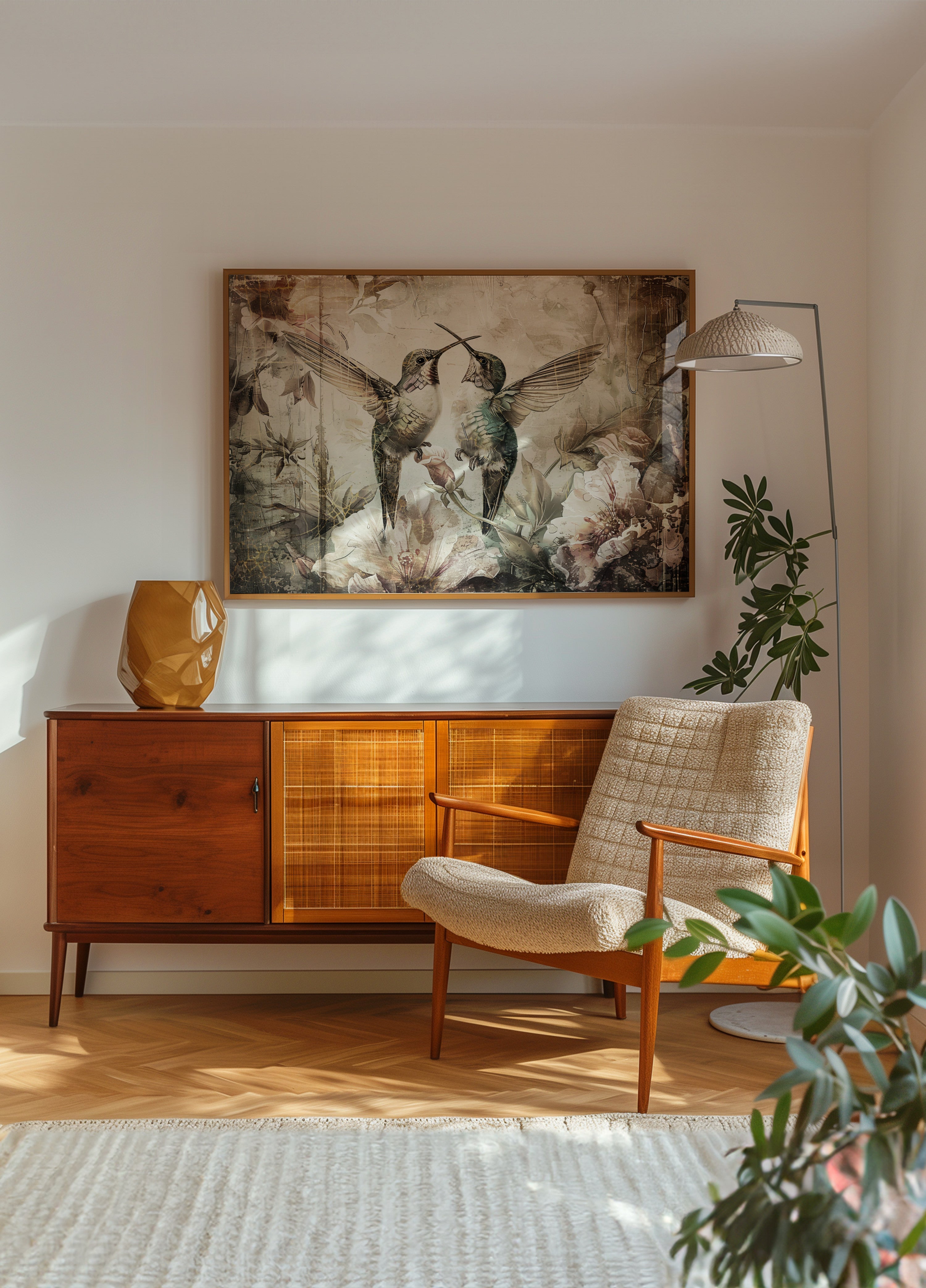 Étreinte romantique de colibri
