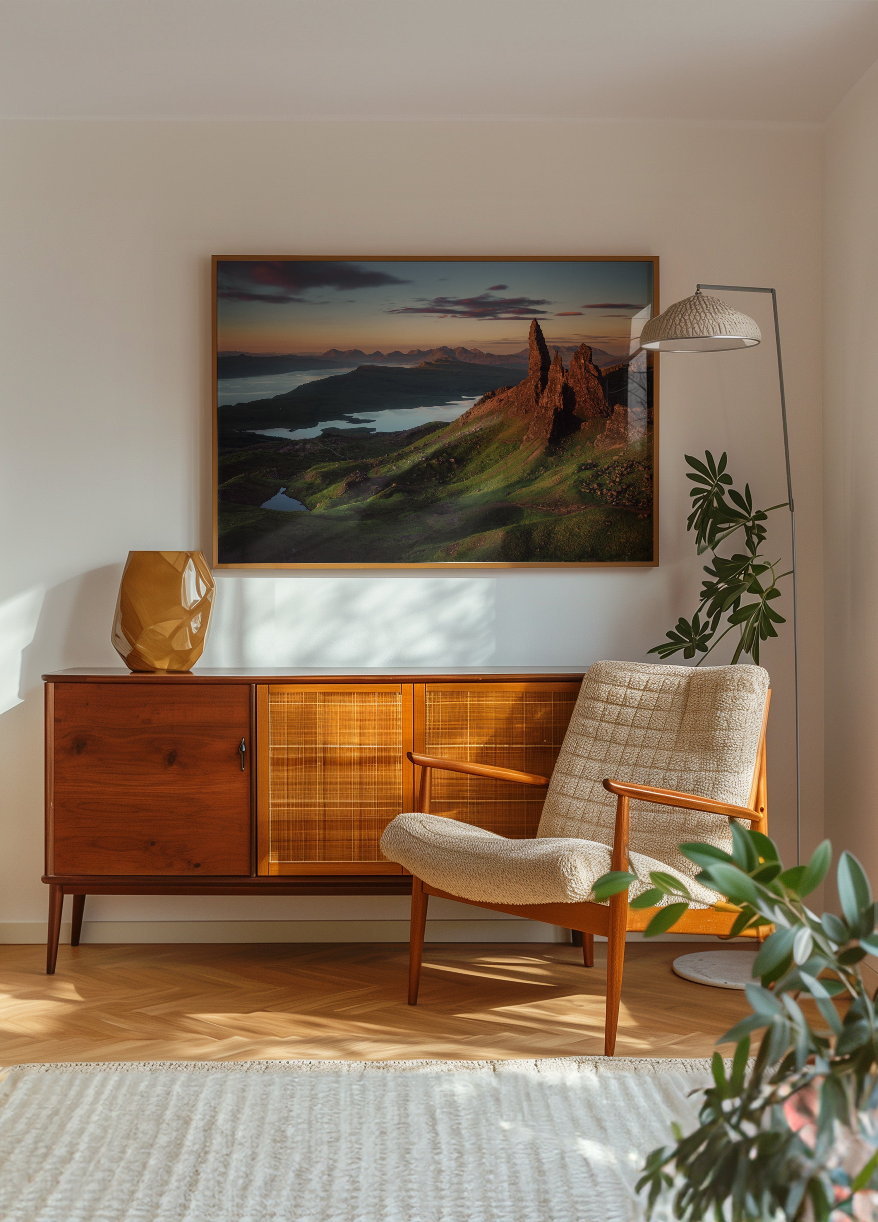 Vieil homme Storr Lever du soleil