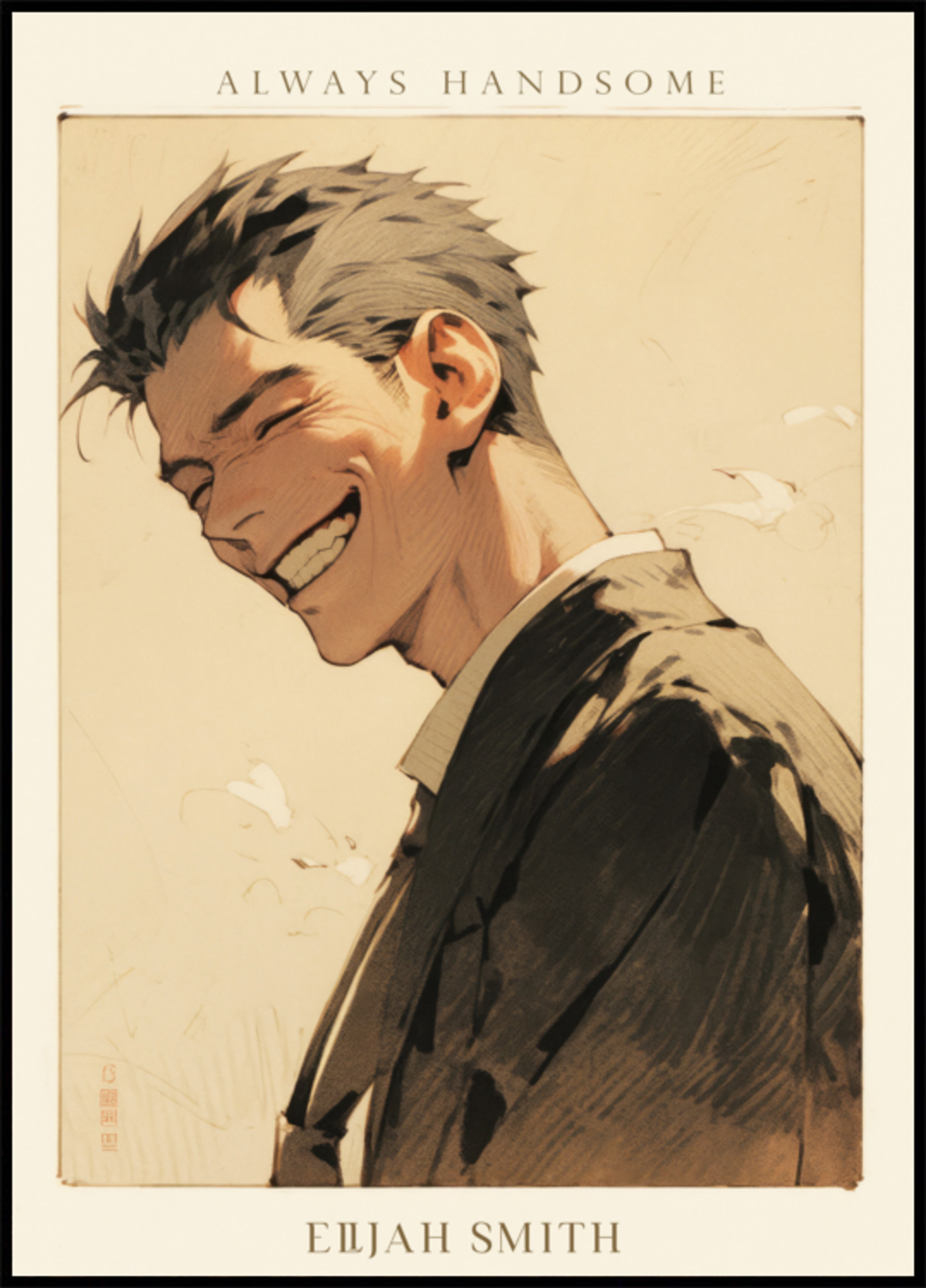 Portrait d'homme souriant