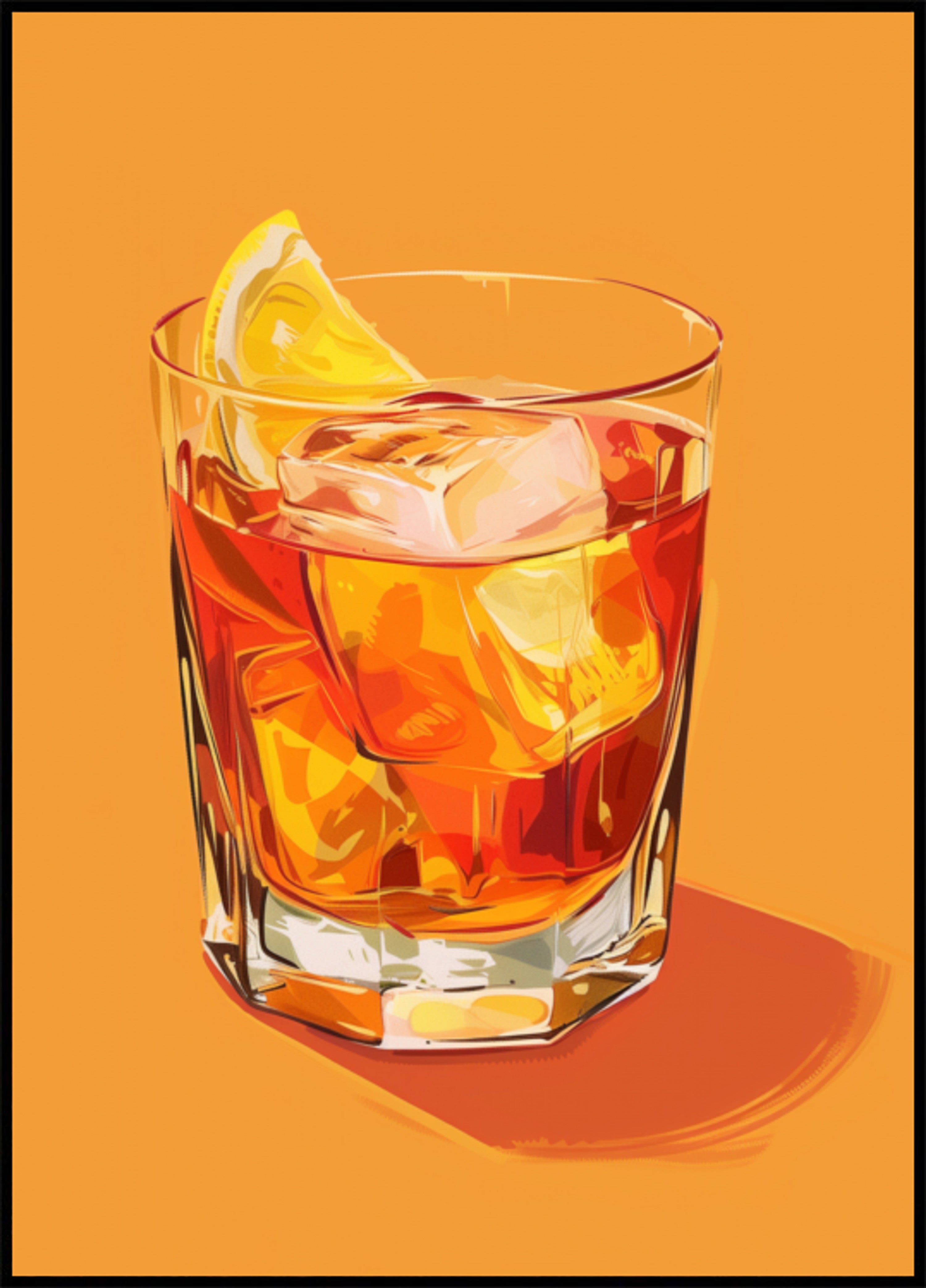 Cocktail d'orange rafraîchissant