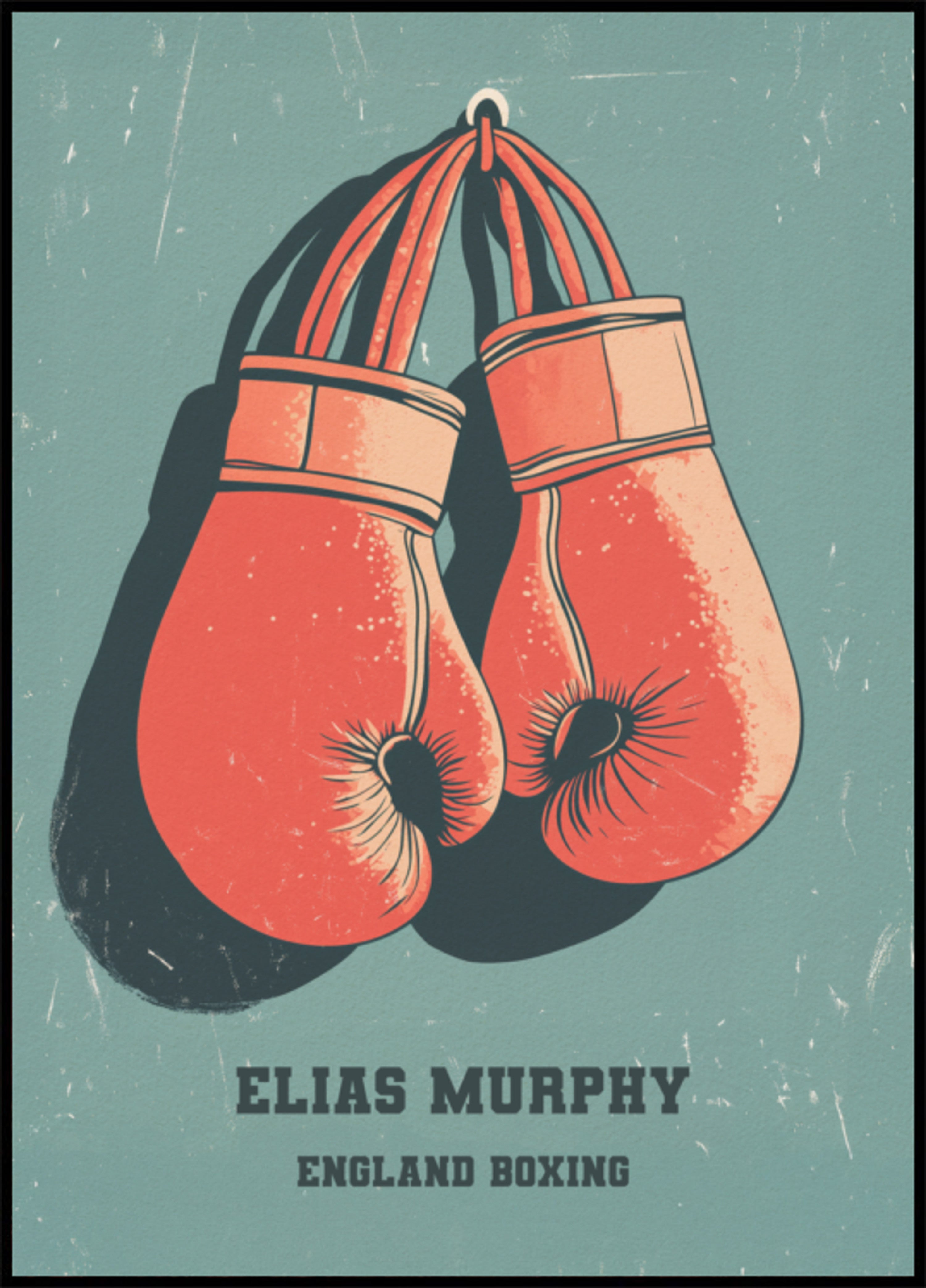 Gants de boxe vintage Poster