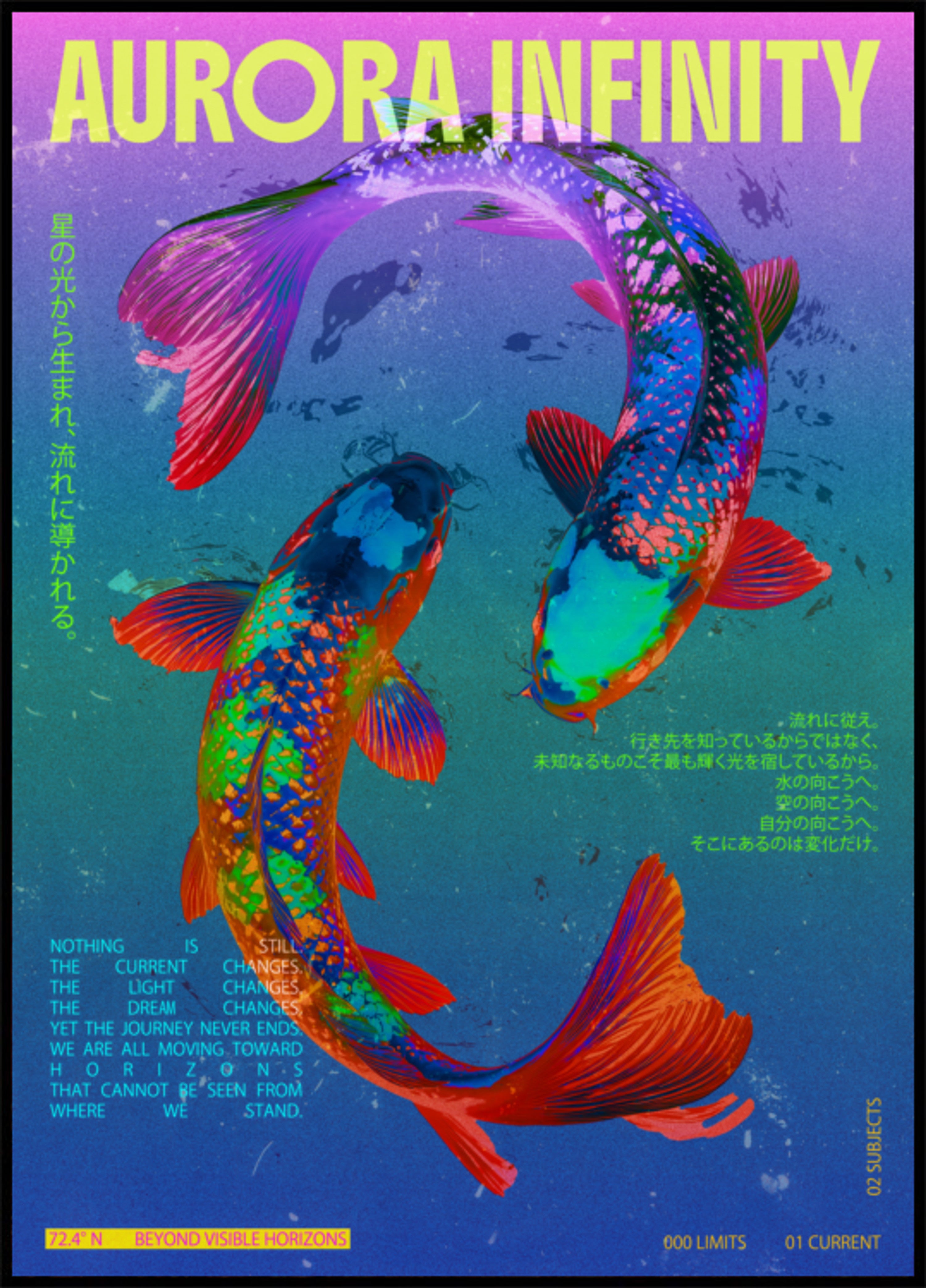 Aurore Koi vibrante
