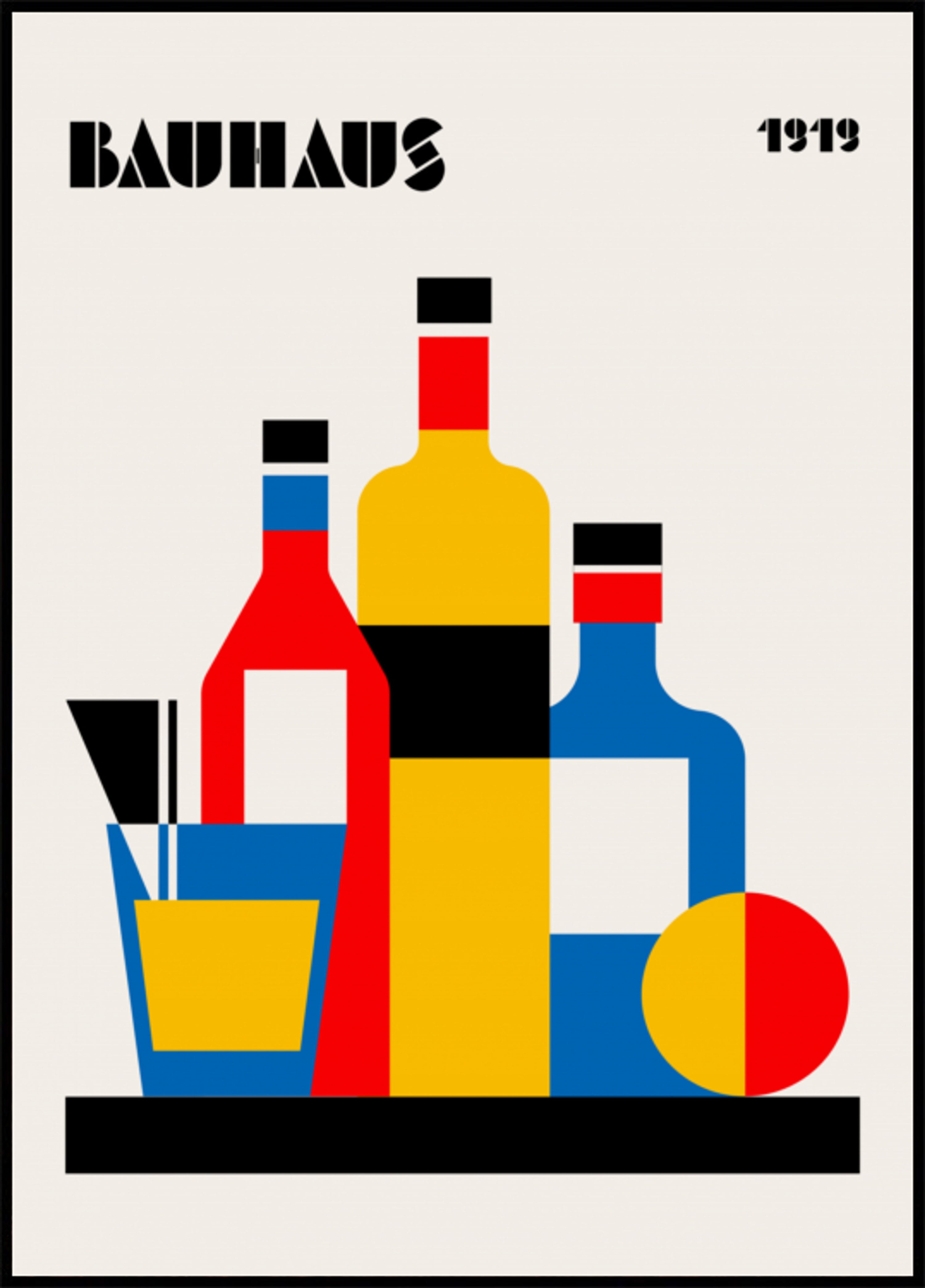 Nature morte géométrique du Bauhaus