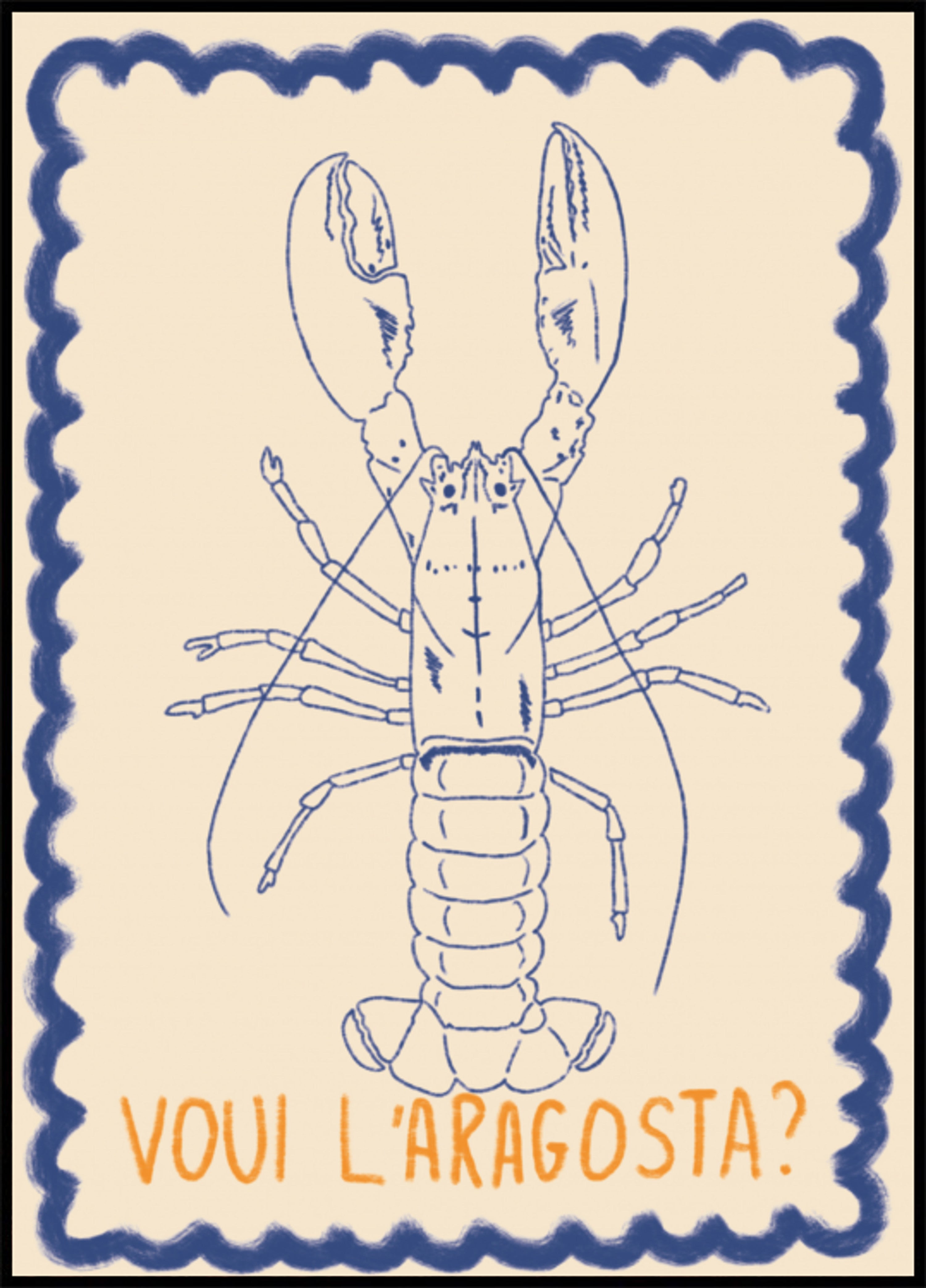 Dessin de homard italien