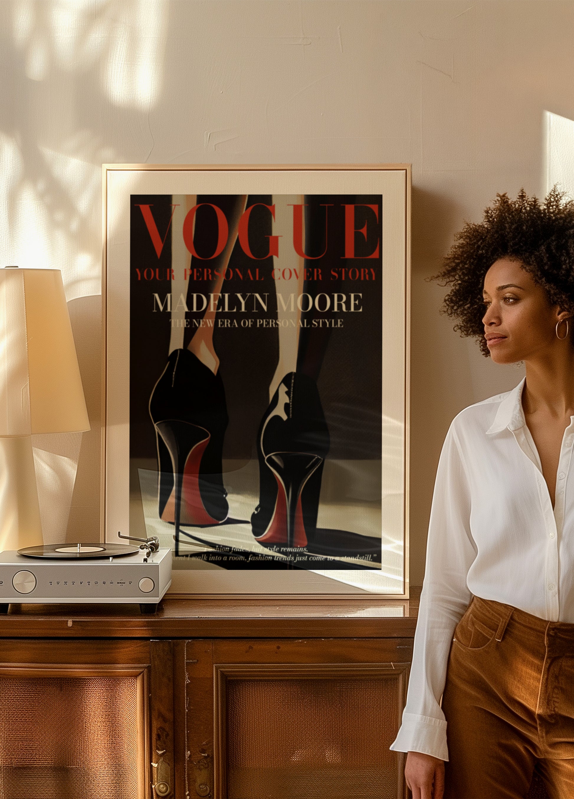 Affiche de mode élégante de grands héros