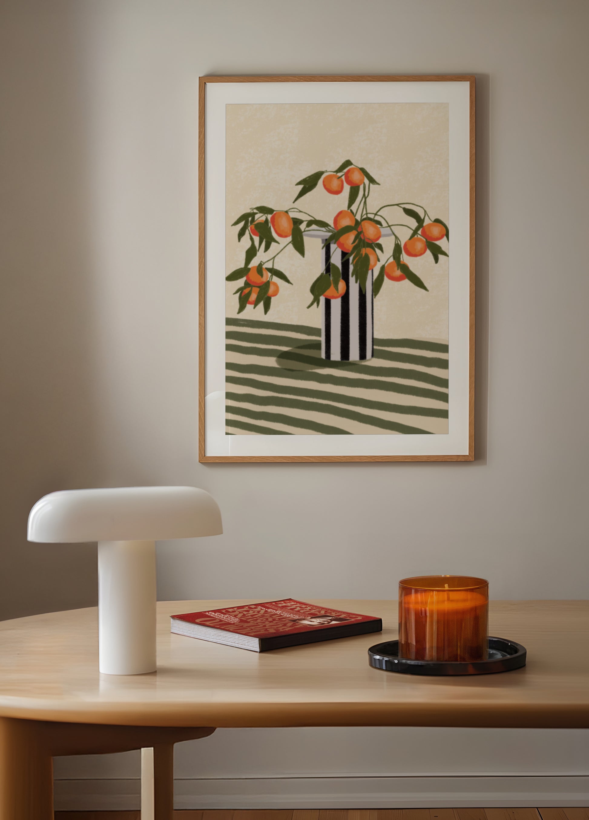 Vase Branches Oranges