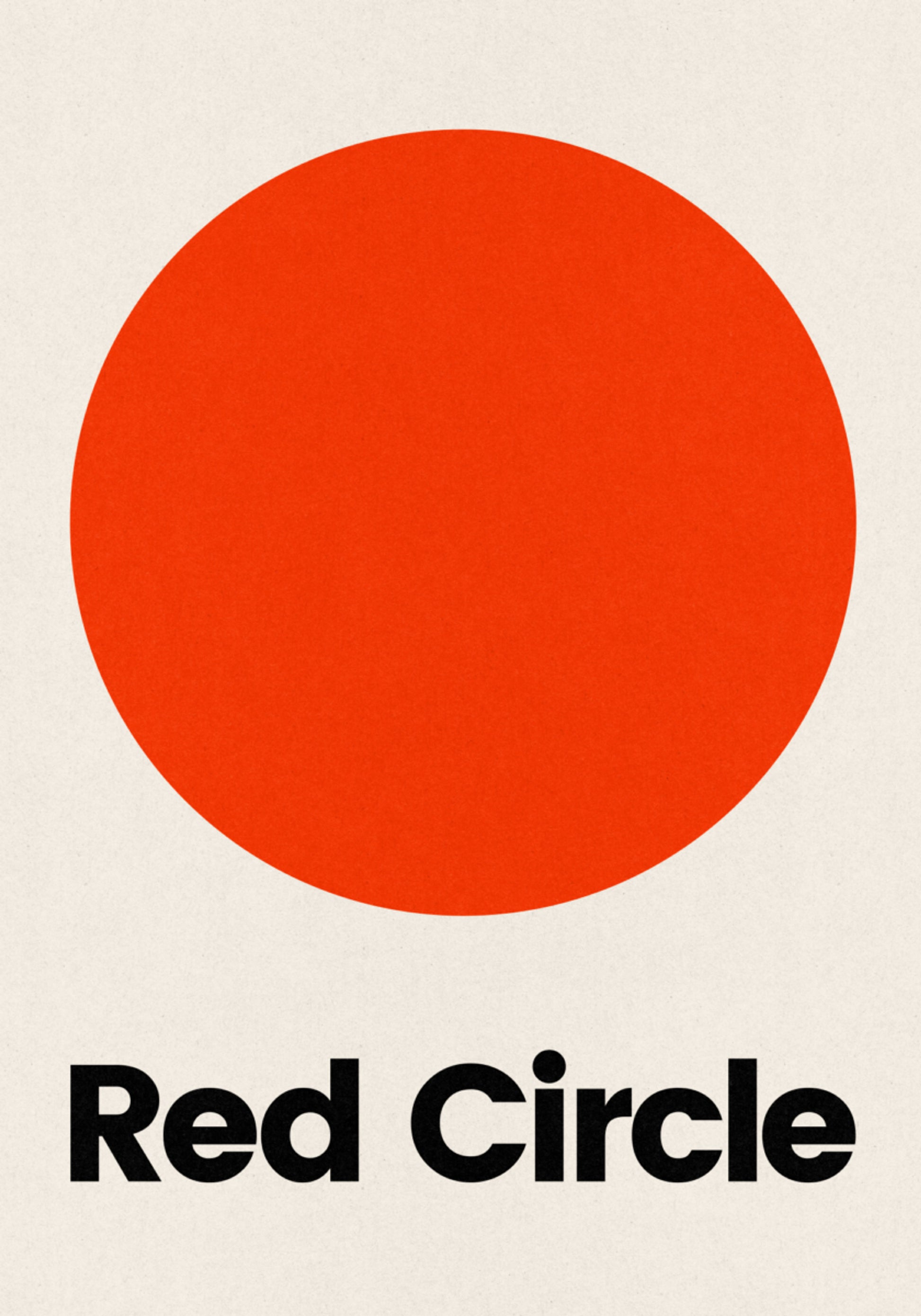 Cercle rouge audacieux