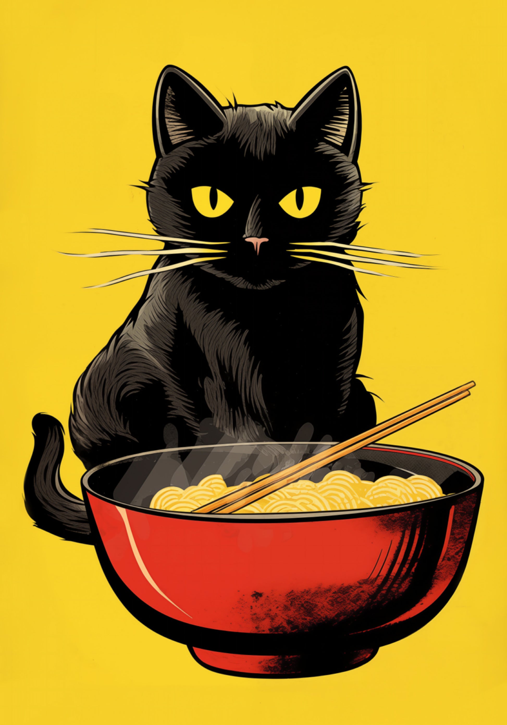 Bol Ramen Chat Noir