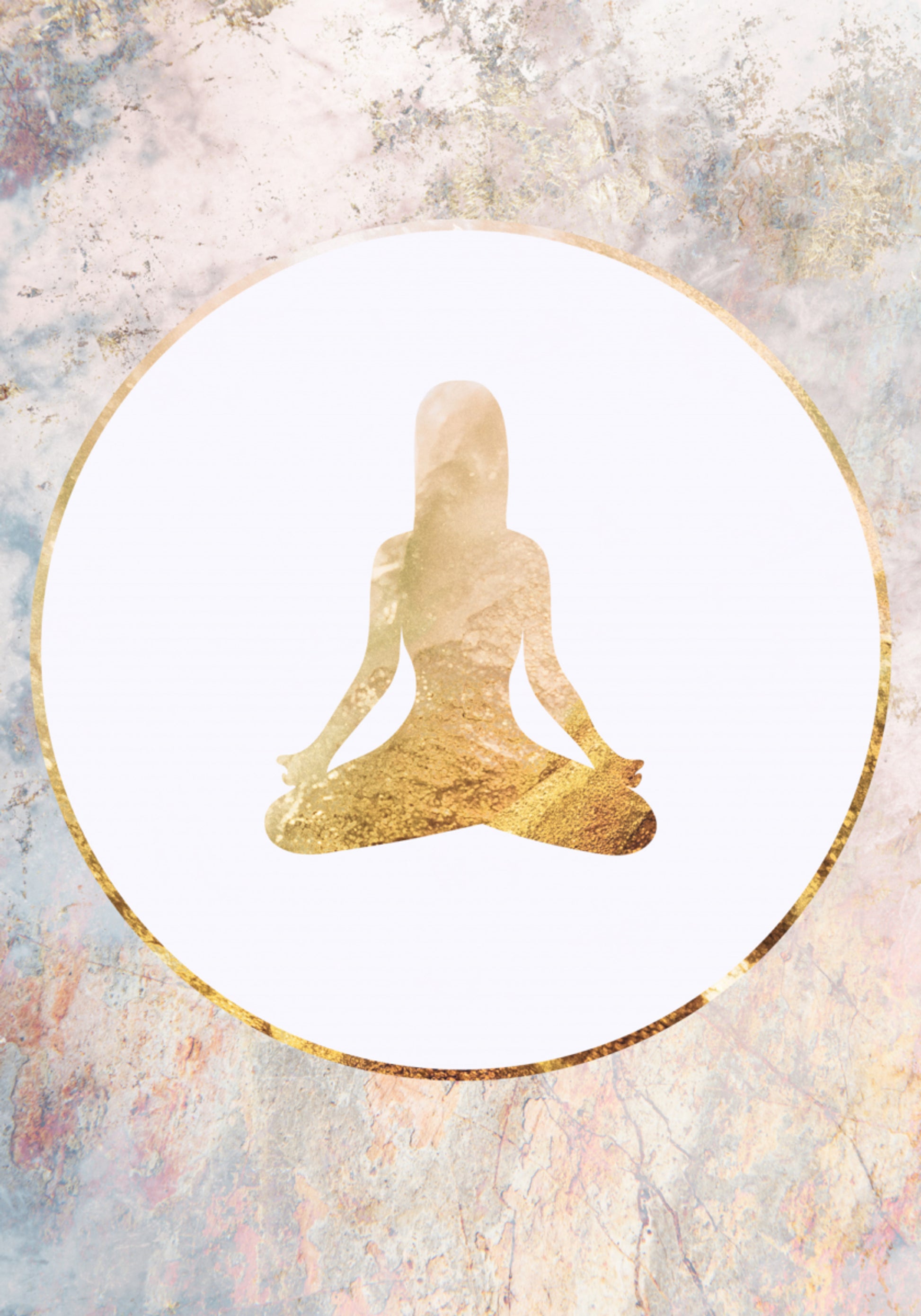 Harmonie de méditation dorée