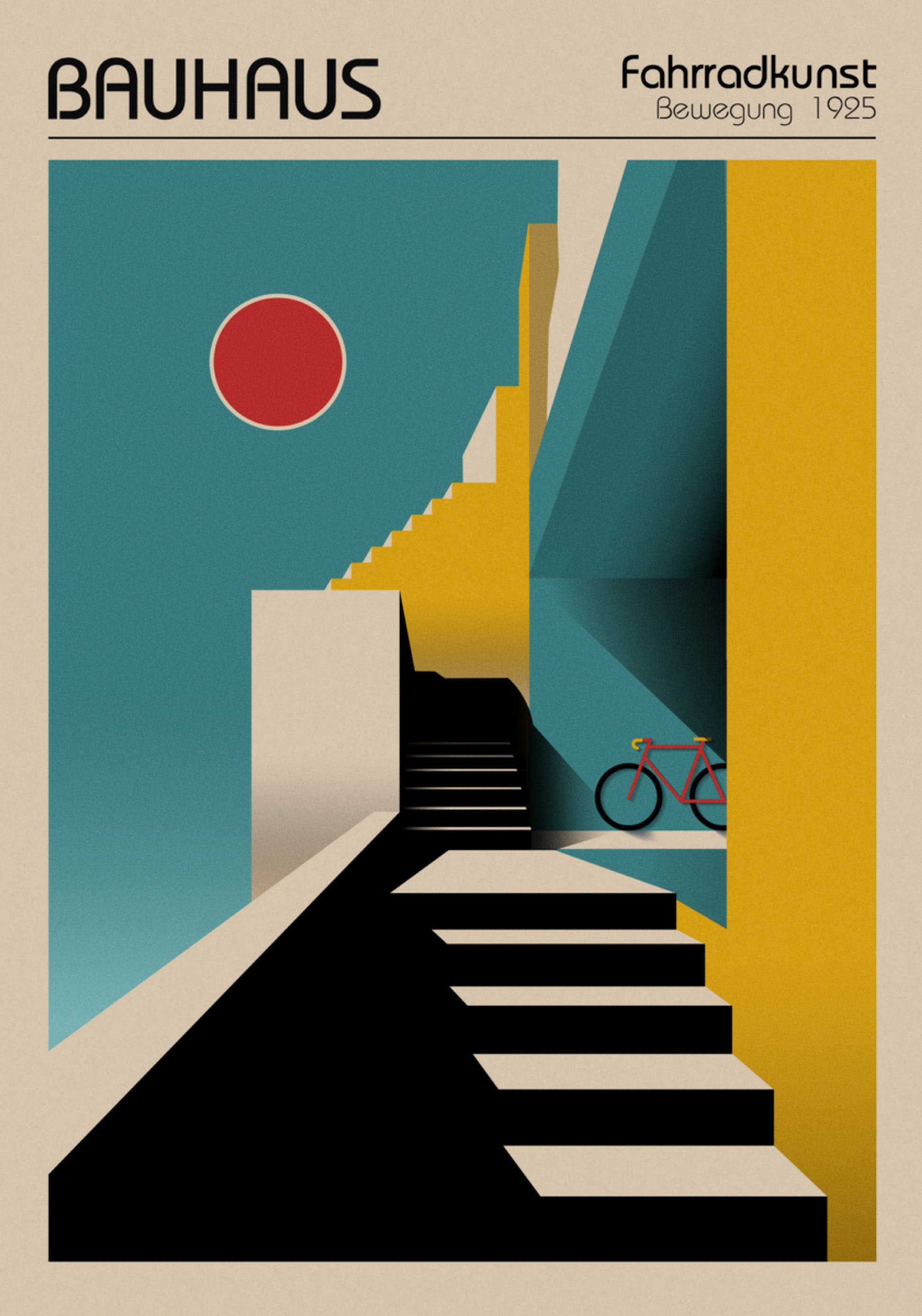 Vélo de ville géométrique