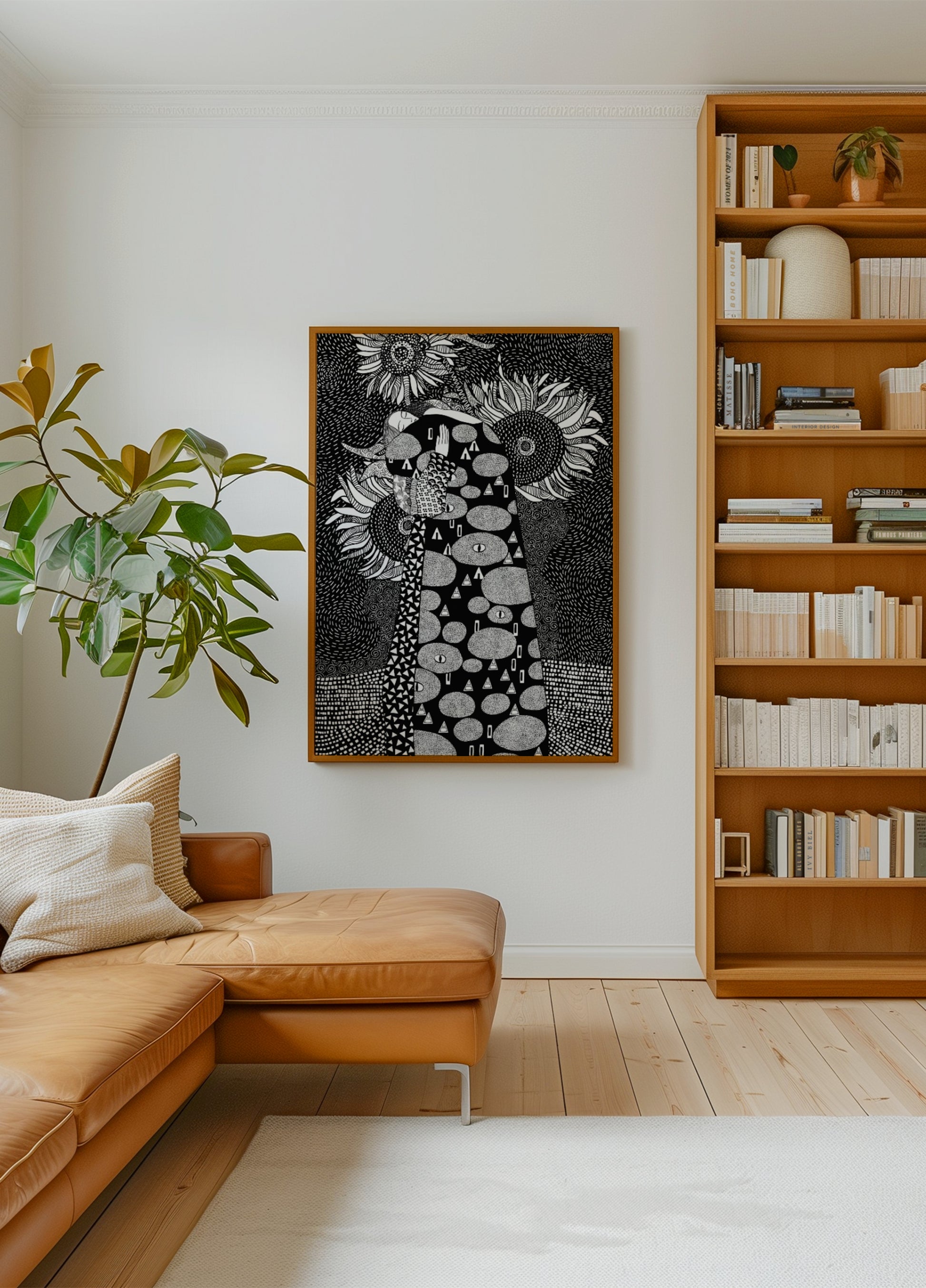 Portrait de tournesol décoratif