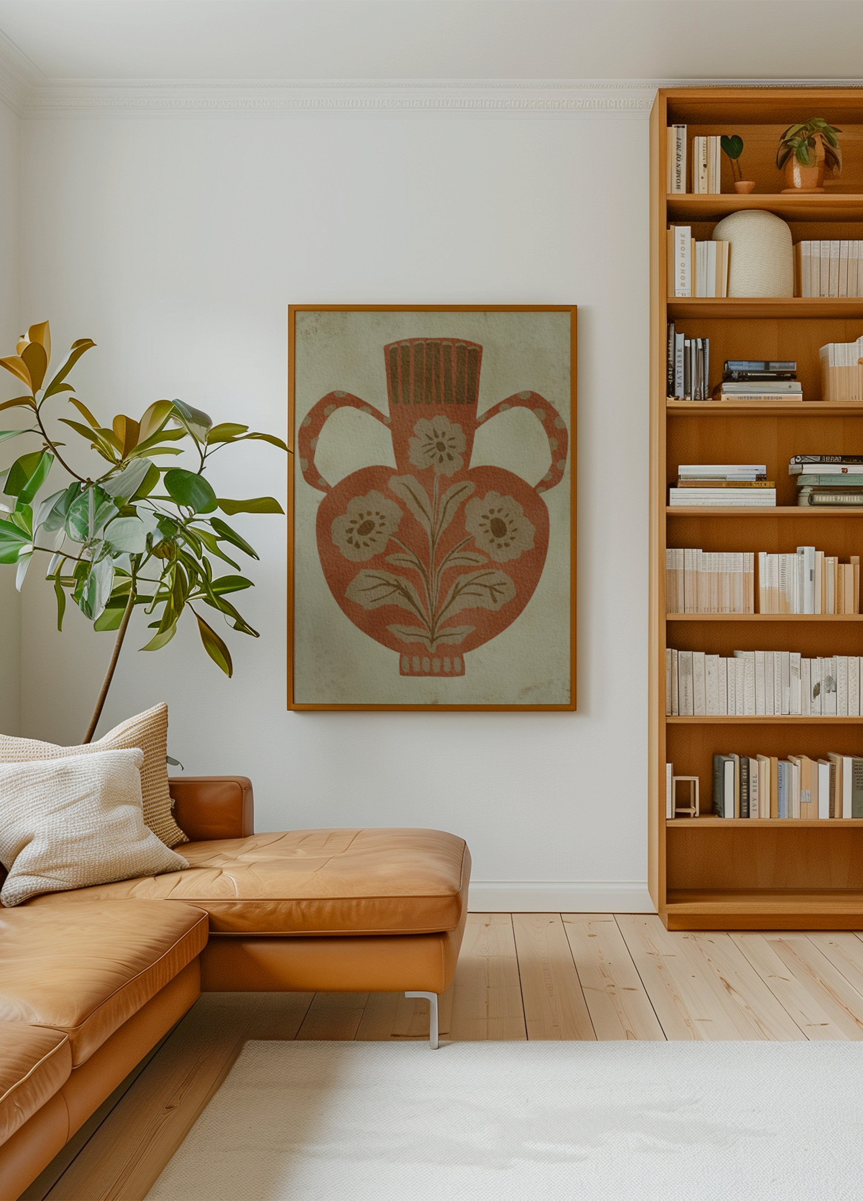 Vase floral rustique