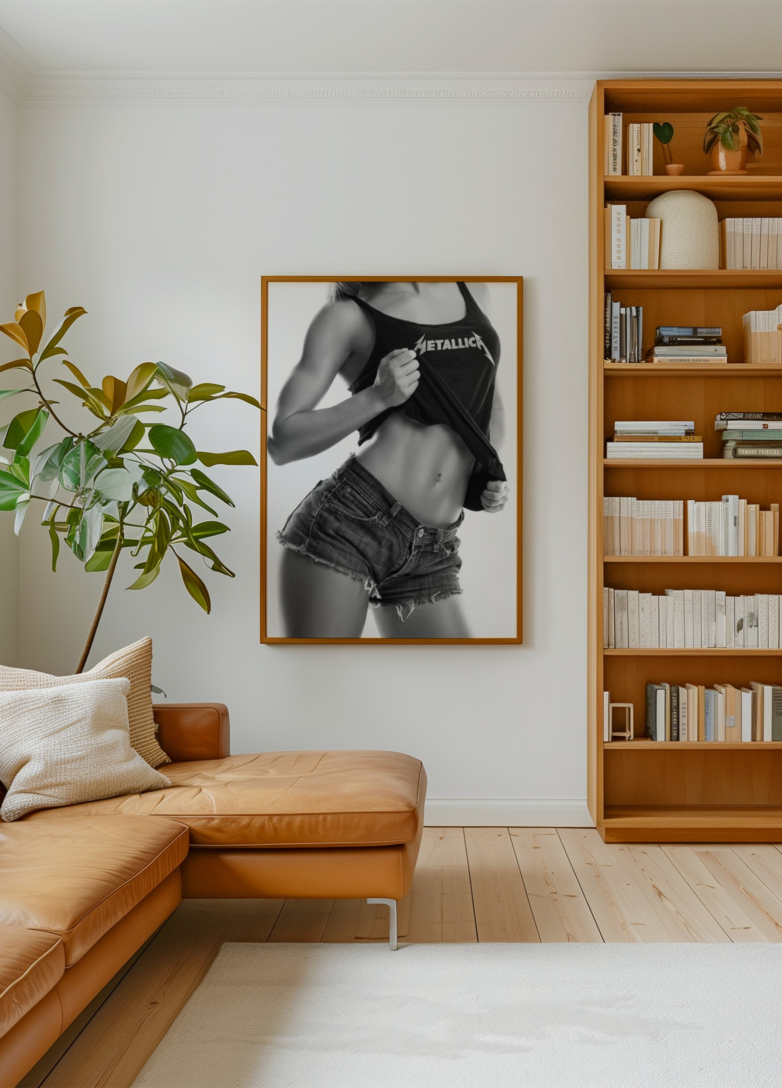 Femme confiante, abdominaux toniques