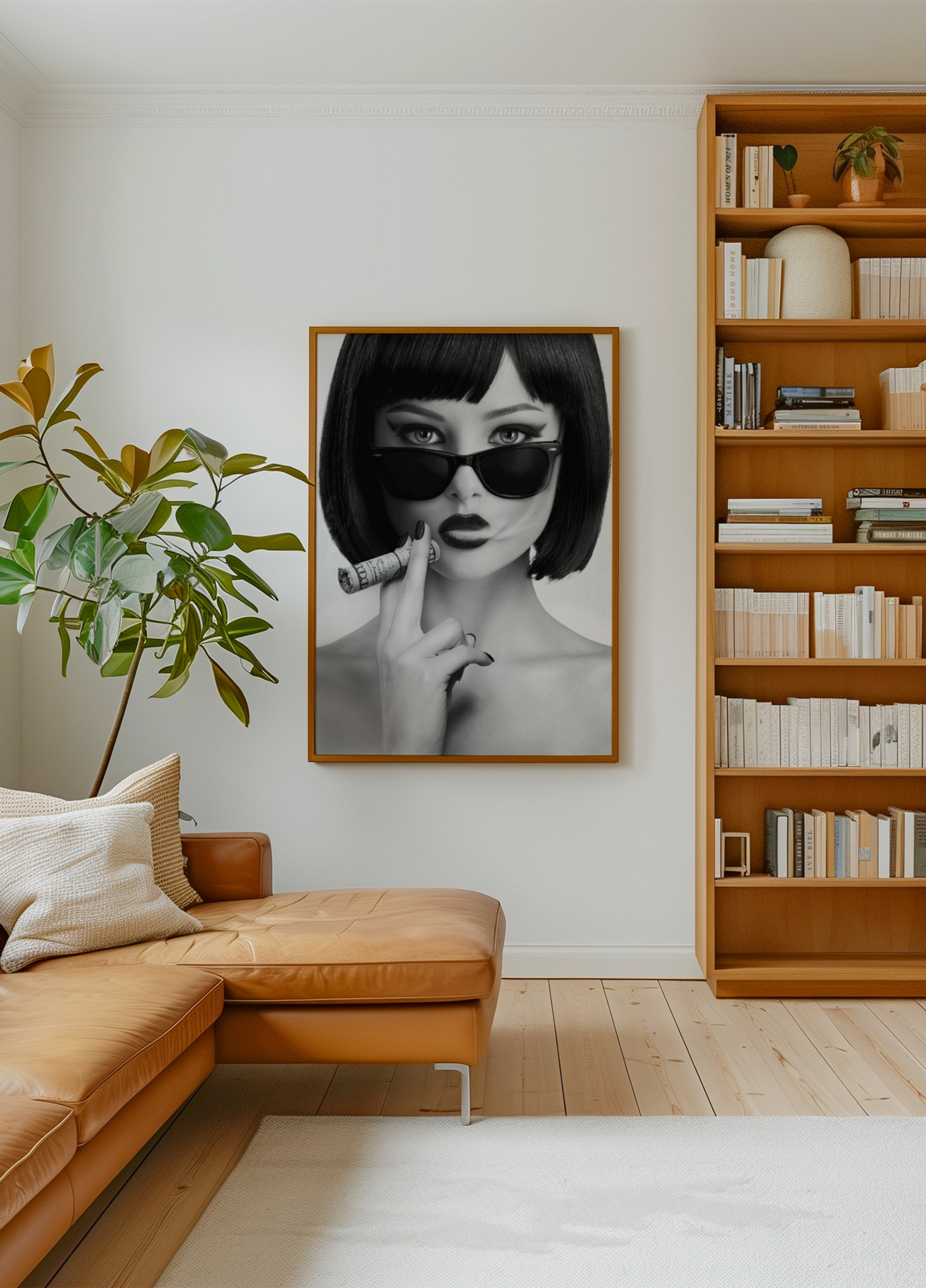 Fumée glamour confiante