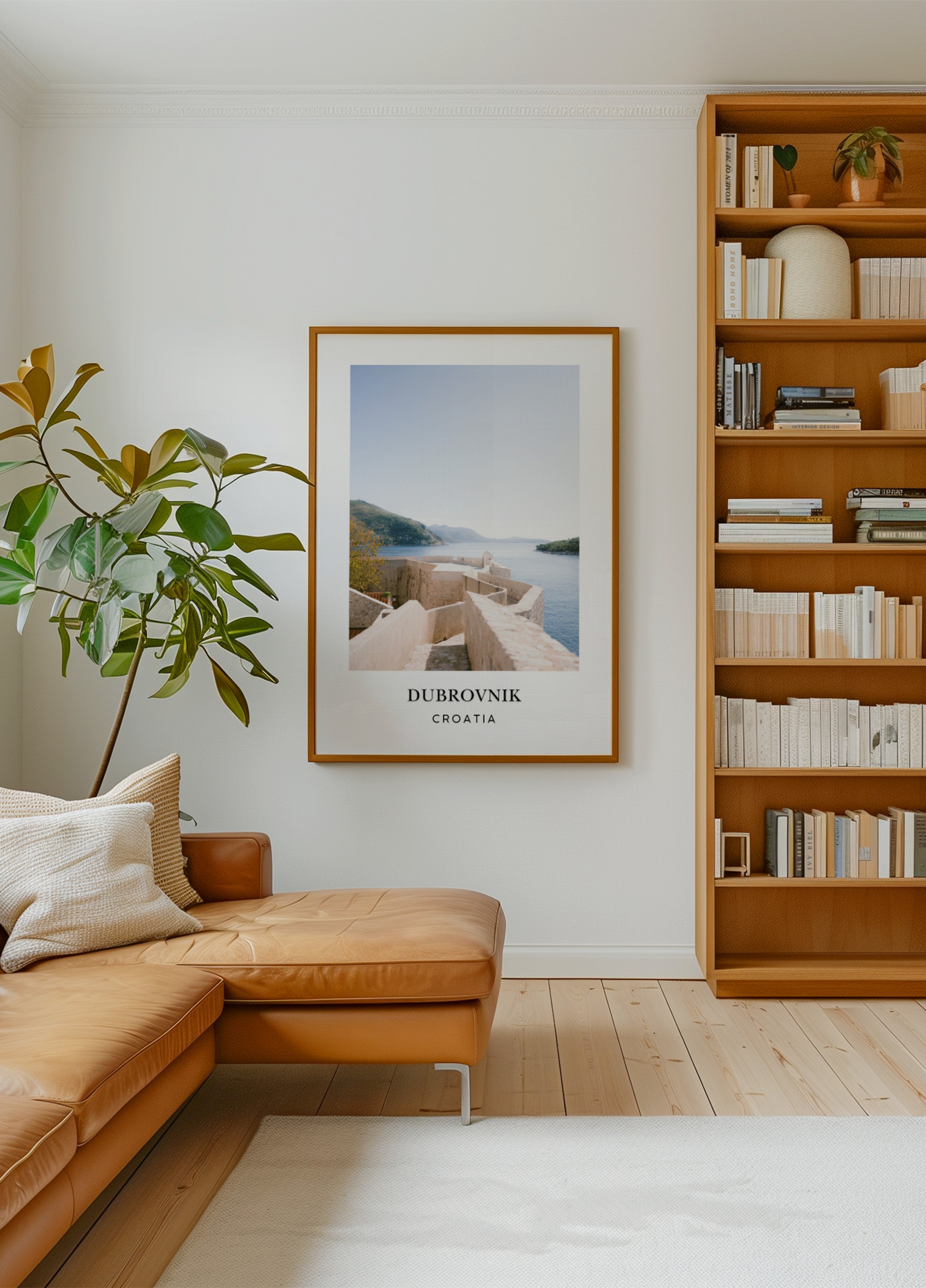 Mur de Dubrovnik Croatie Affiche de voyage