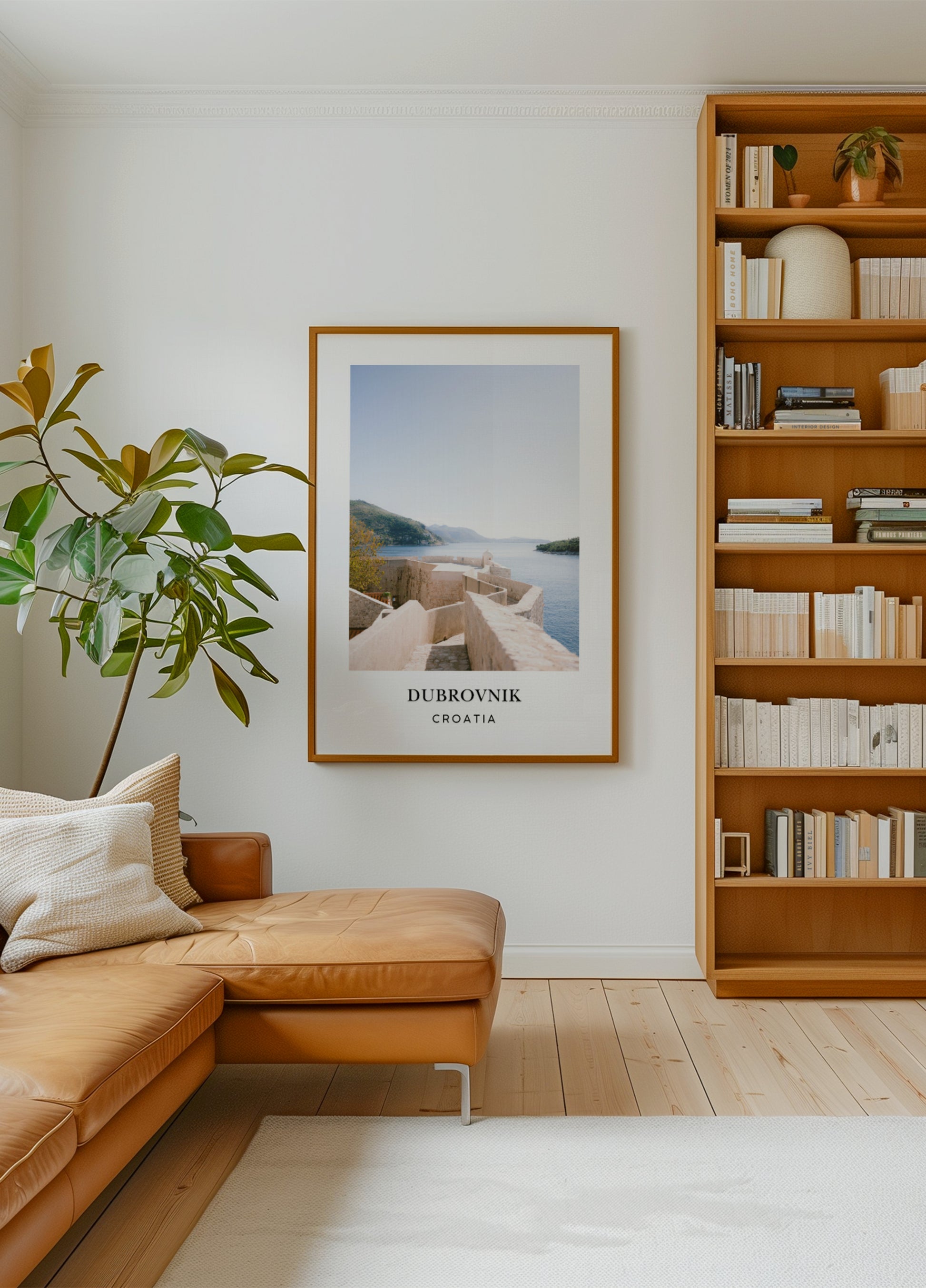 Mur de Dubrovnik Croatie Affiche de voyage