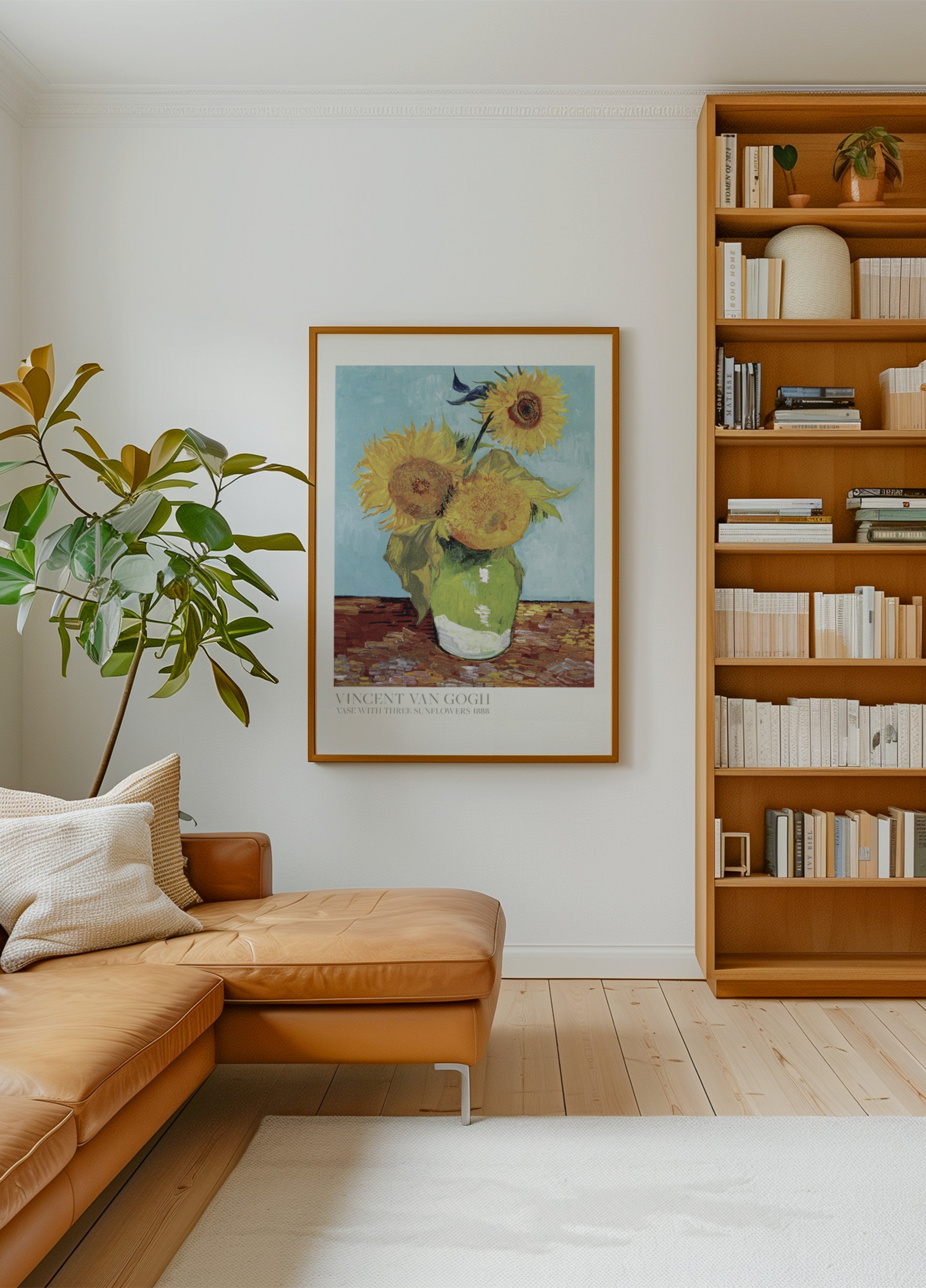 Vase Aux Trois Tournesols