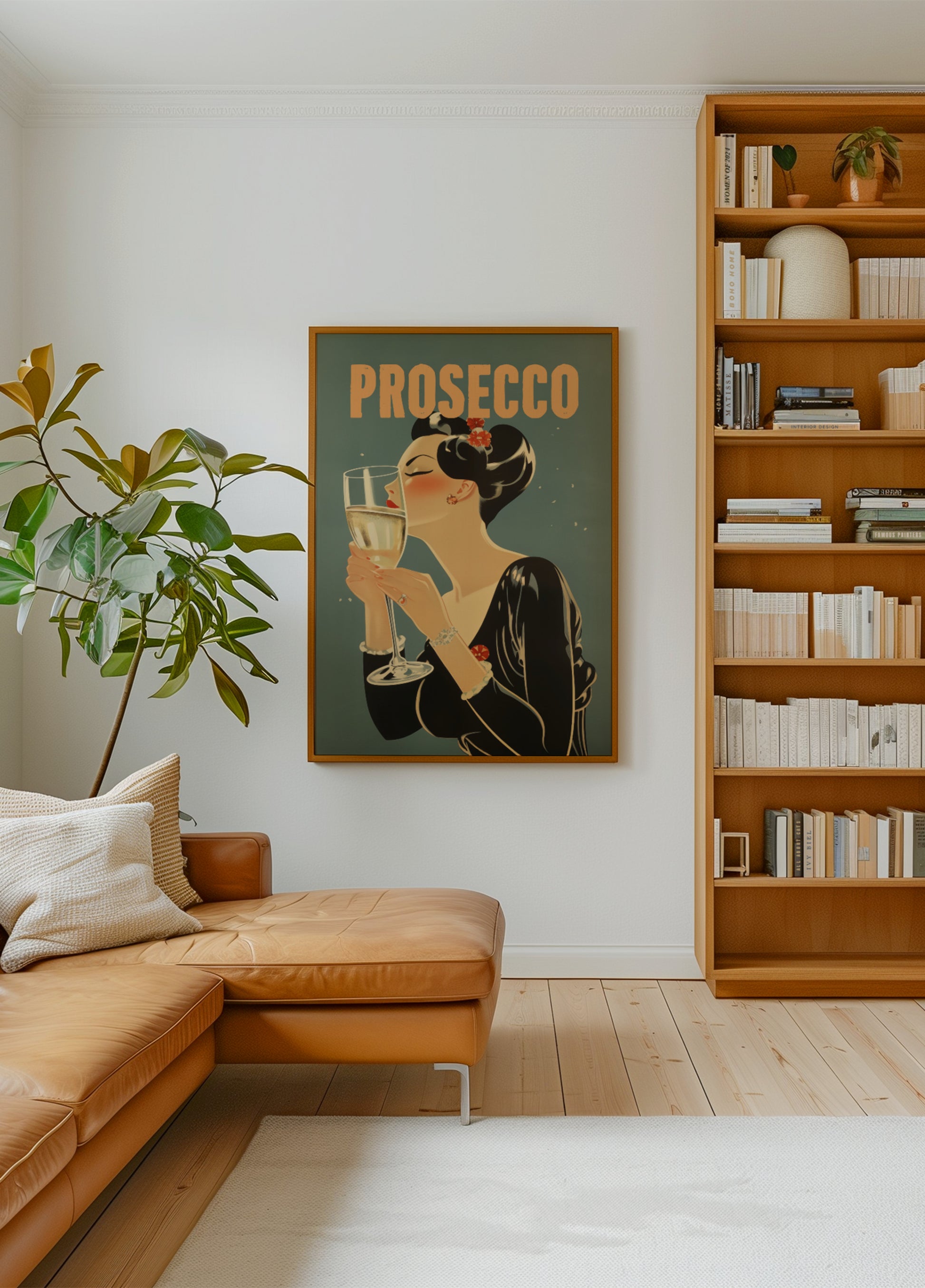 Femme élégante de Prosecco