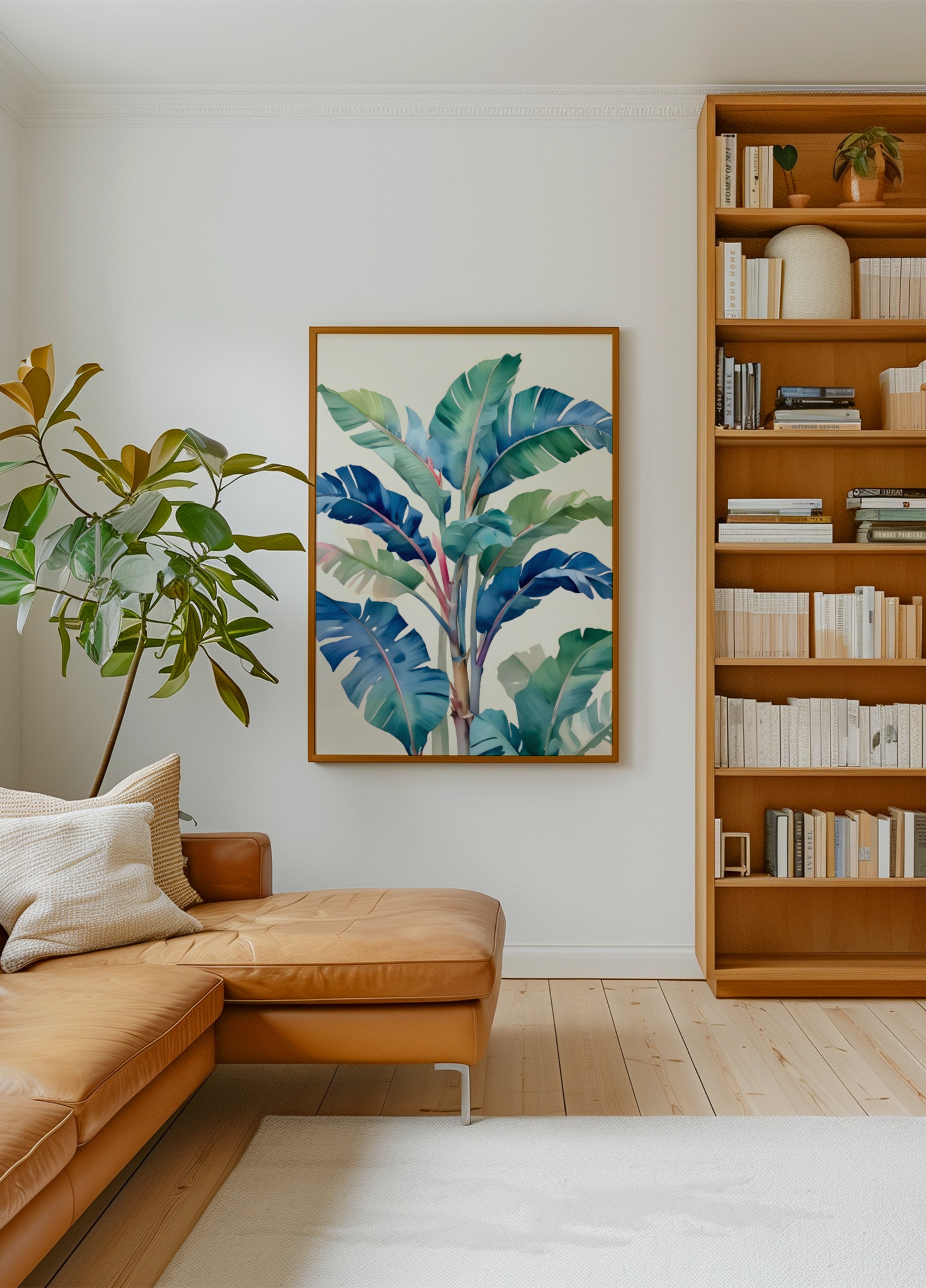 Feuilles de bananier tropicales