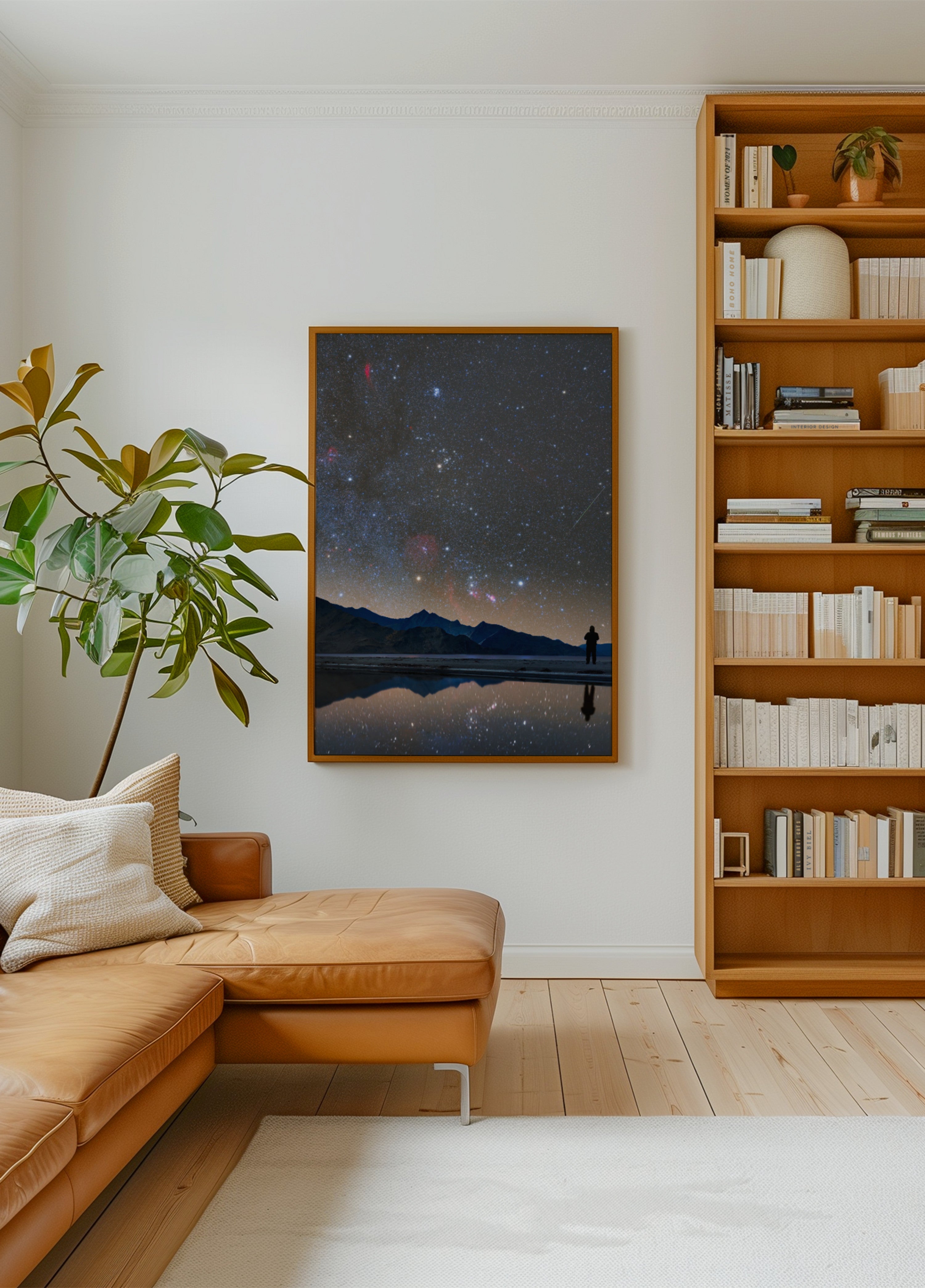 Réflexion du ciel nocturne Stargazer