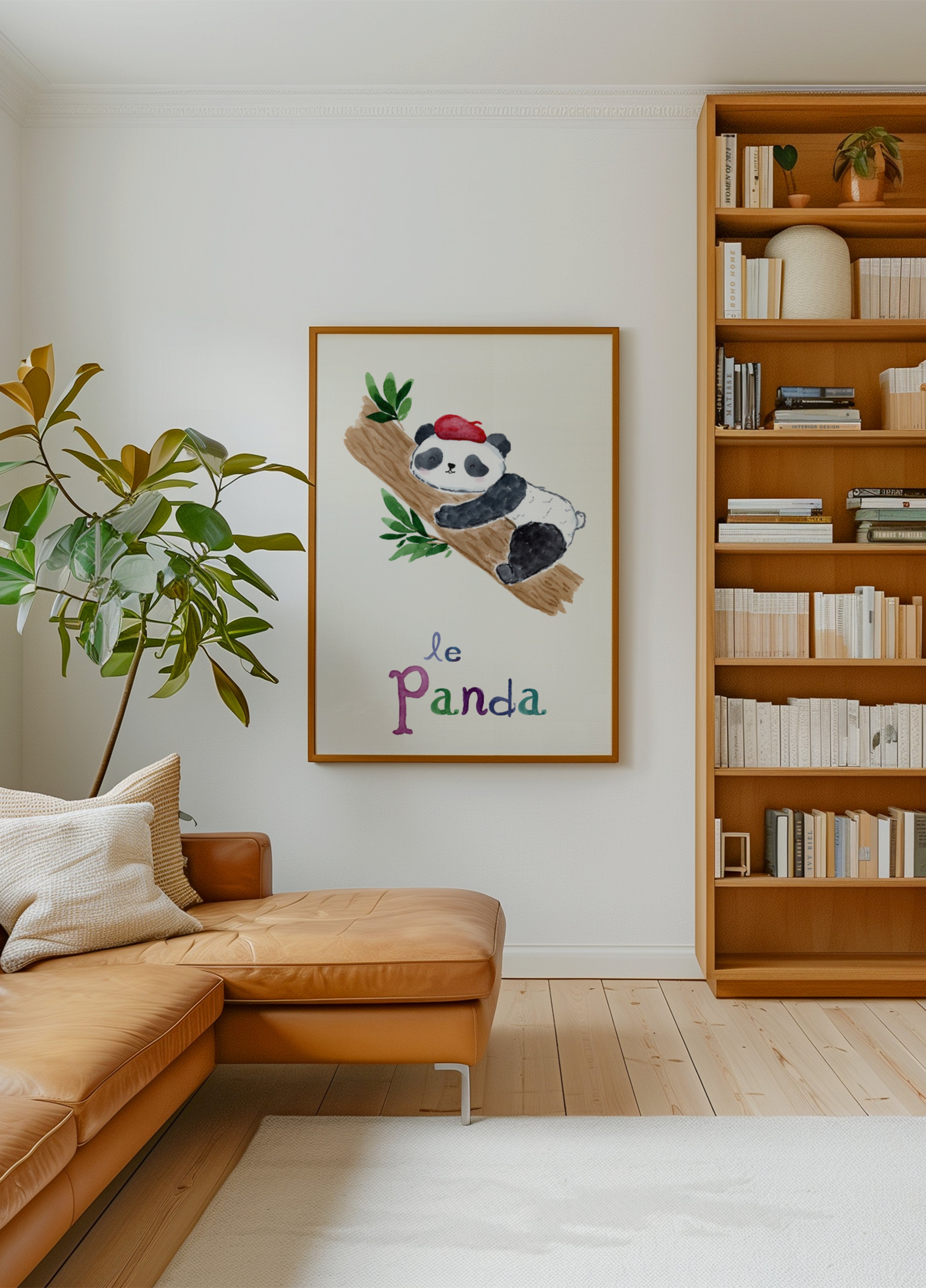 Panda français endormi