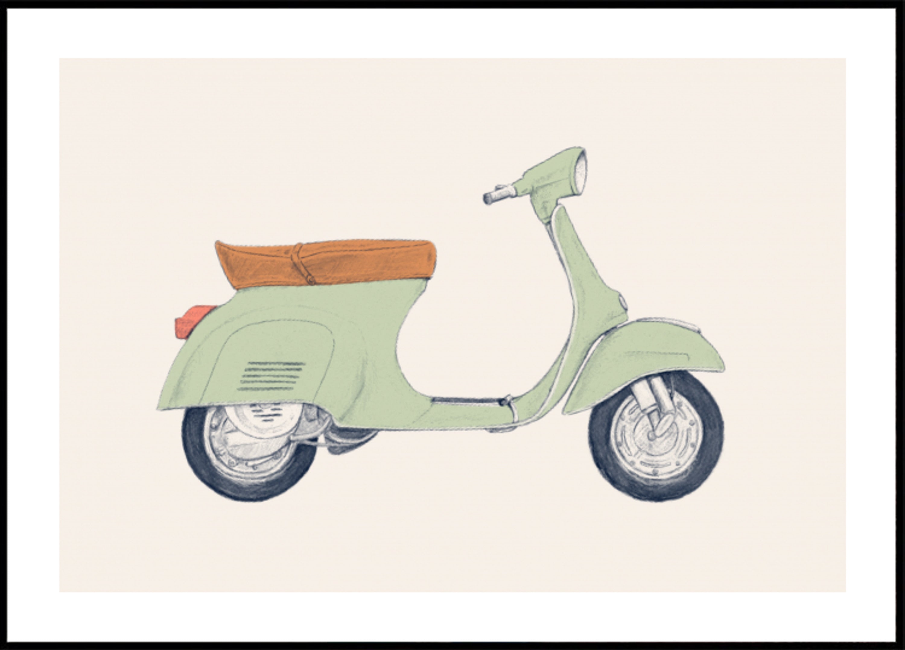 Scooter vert vintage