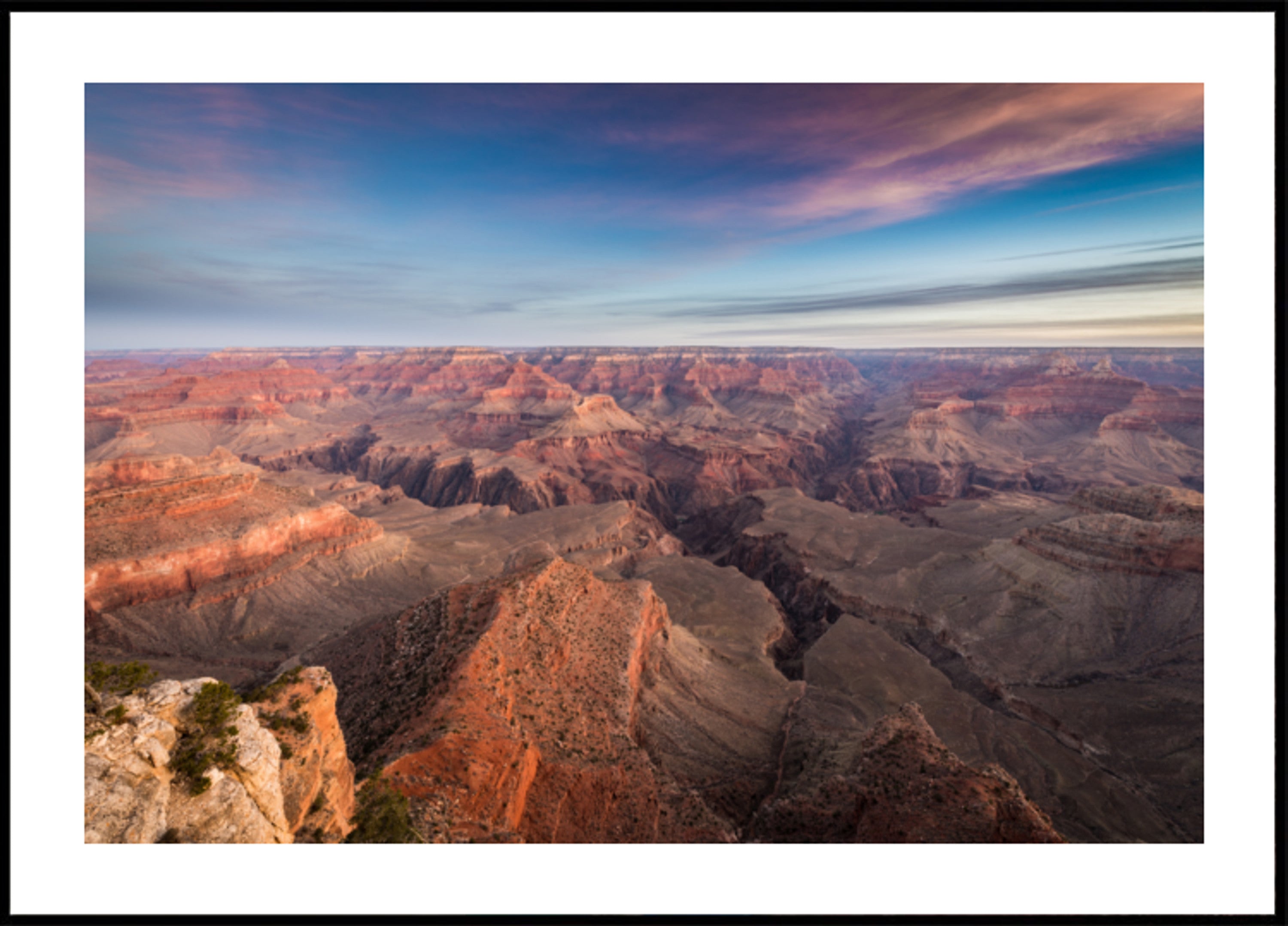 Vue sur le lever du soleil du Grand Canyon