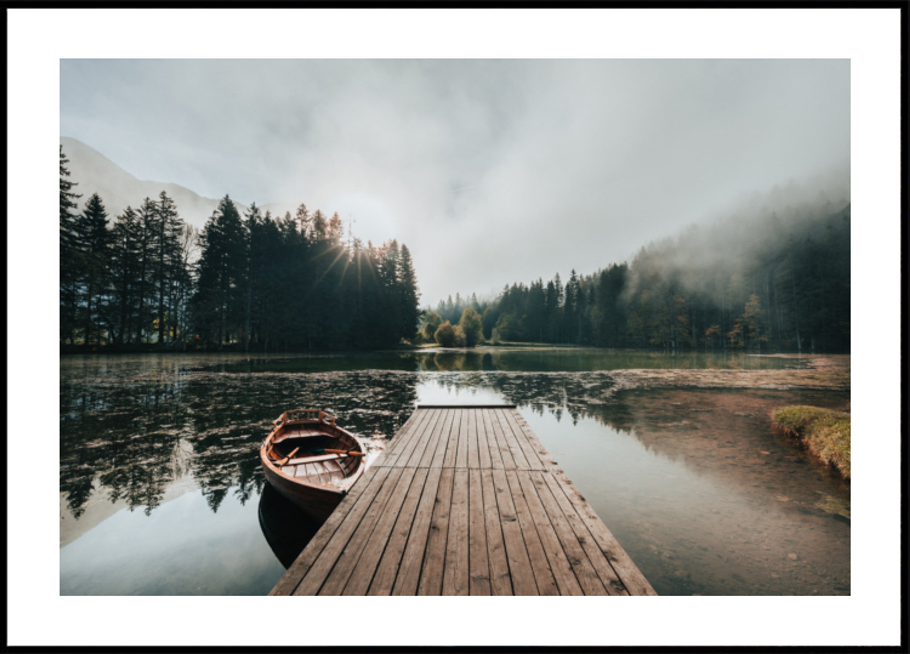 Quai du lac tranquille