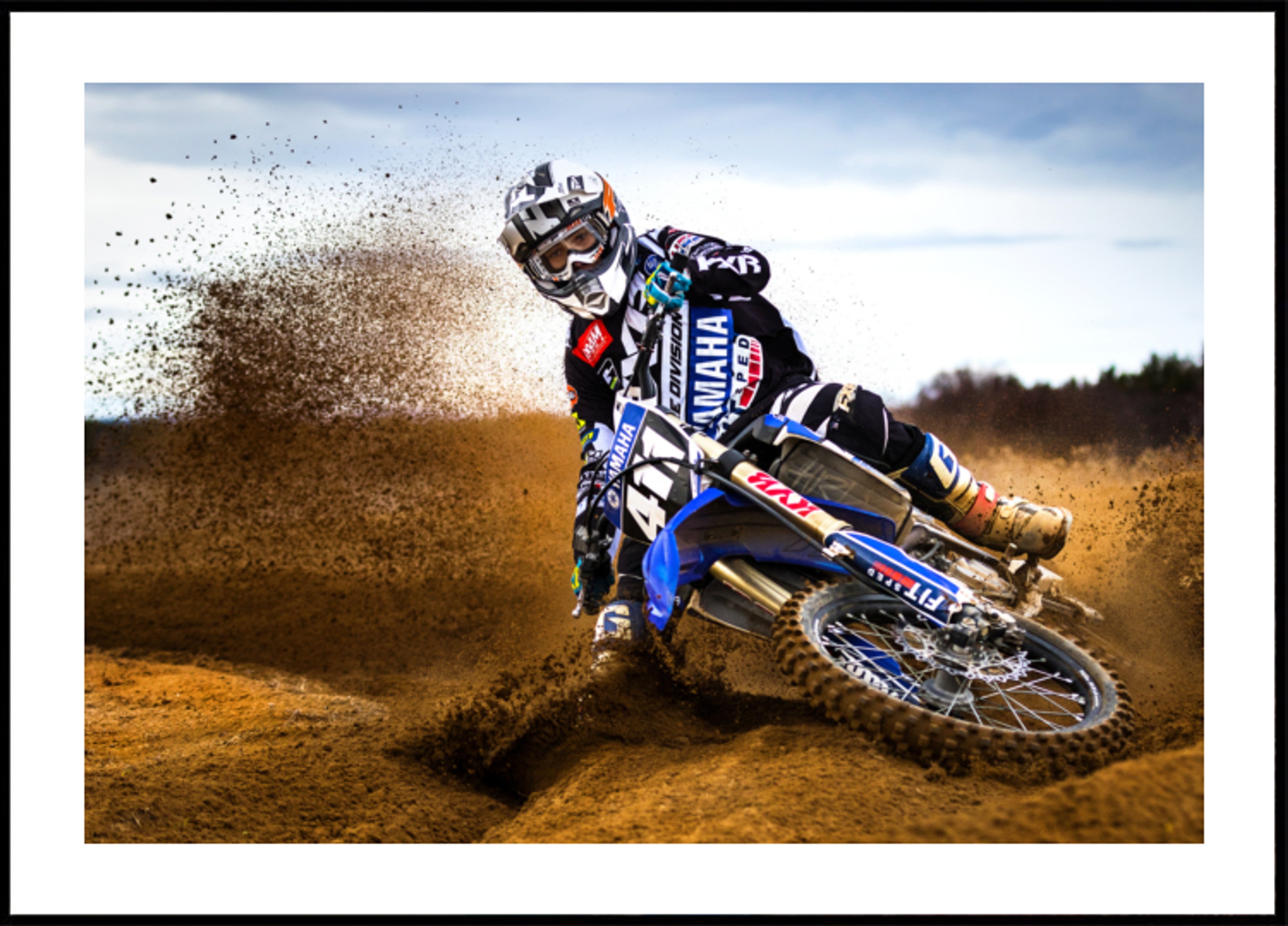 Frisson de saleté de motocross