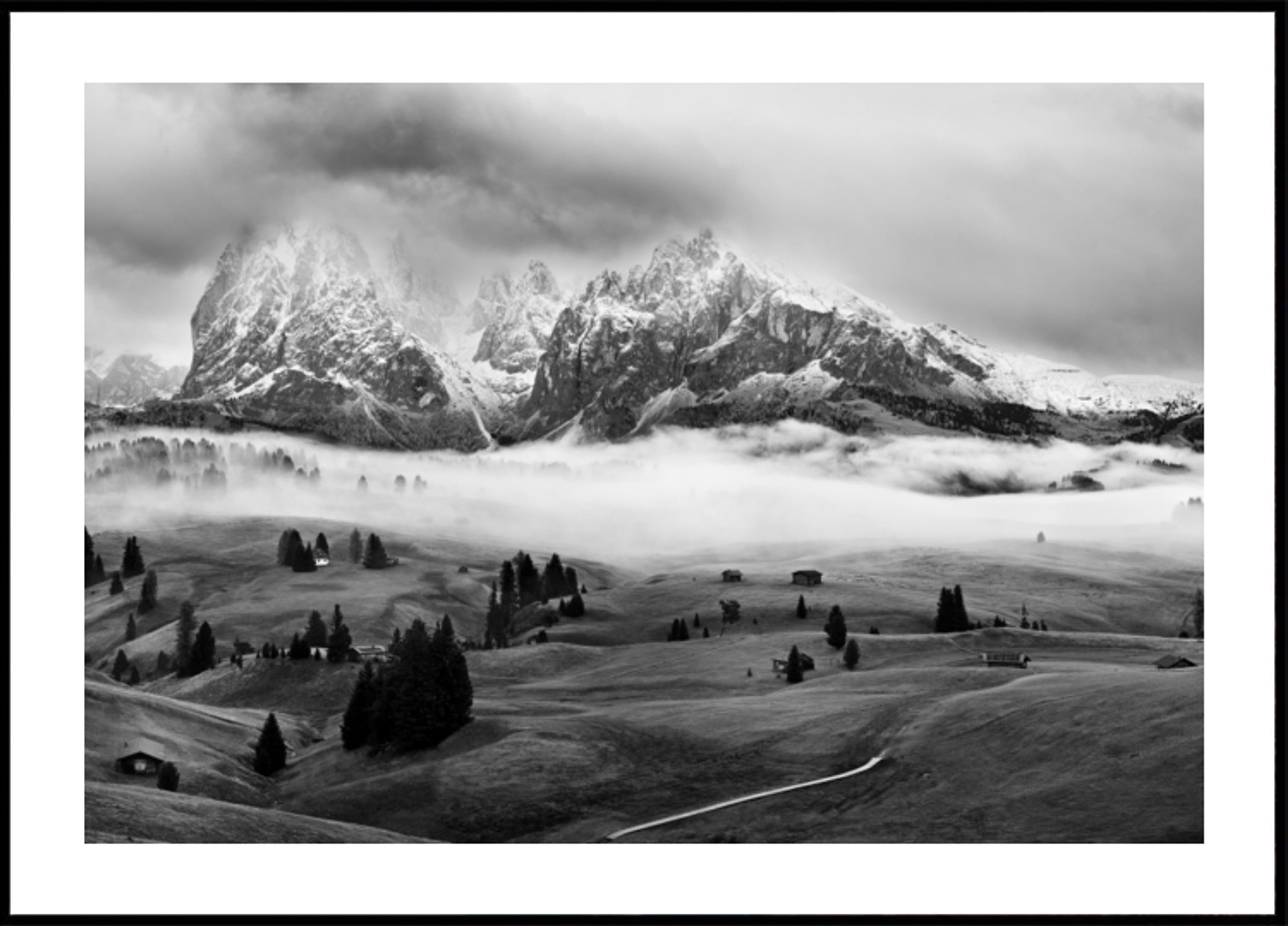 Brouillard de montagne majestueux