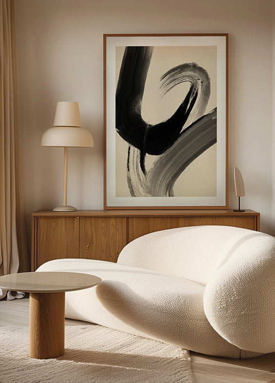 Brushstroke Whirl Plakat - Posterbox