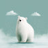 Happy polar bear Plakat - Posterbox